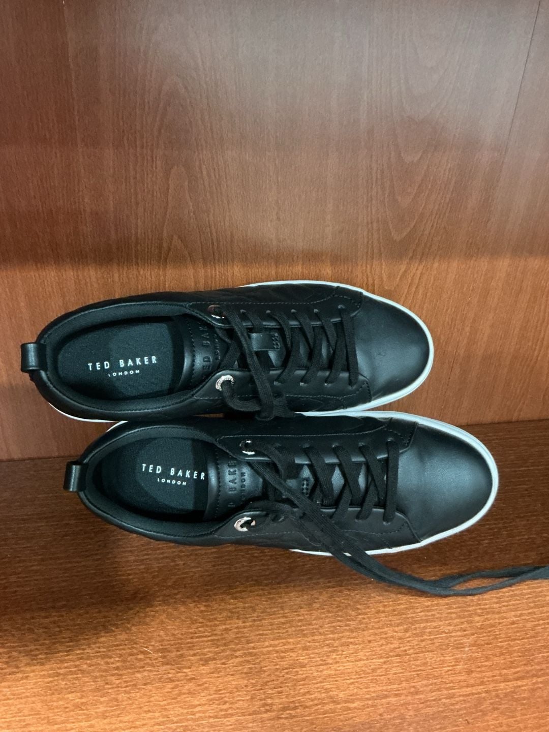 Ted Baker London Black Quilted Leather Sneaker #71 5