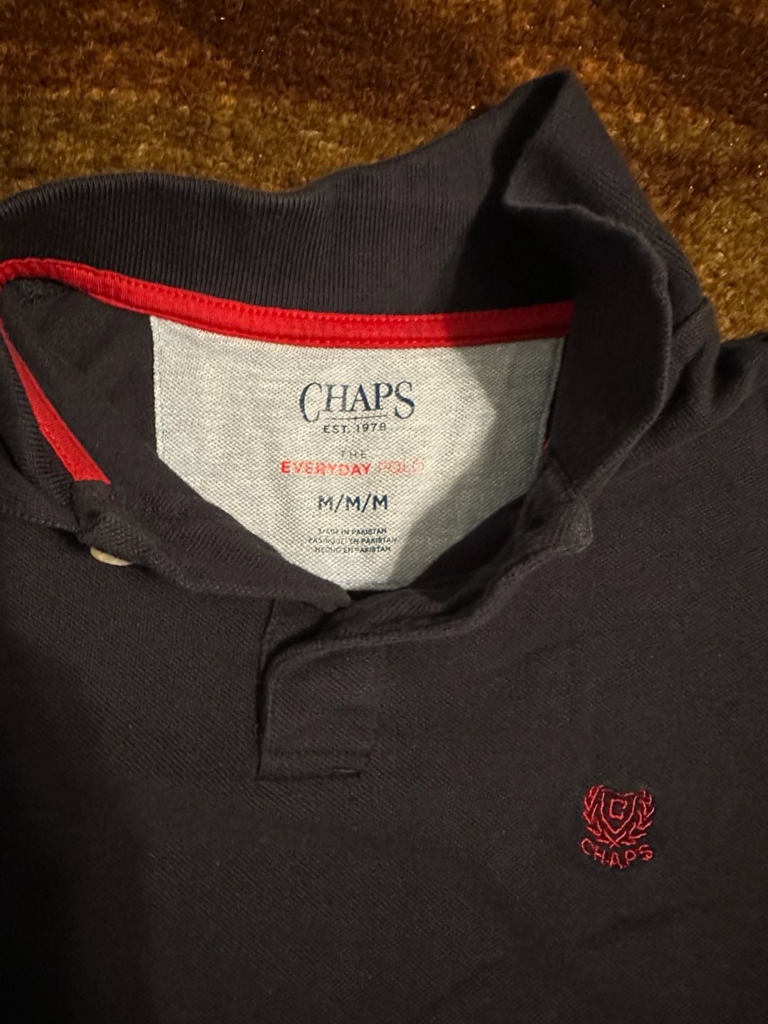 Chaps The Everyday Polo Size M Blue Cotton 3