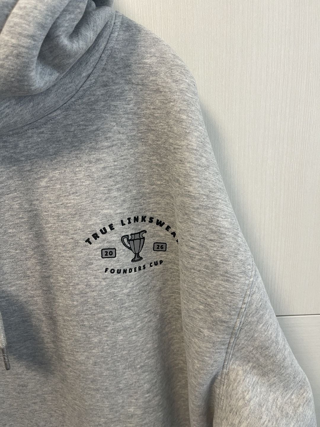 True Linkswear Founders Cup Hoodie Size XL Grey 5