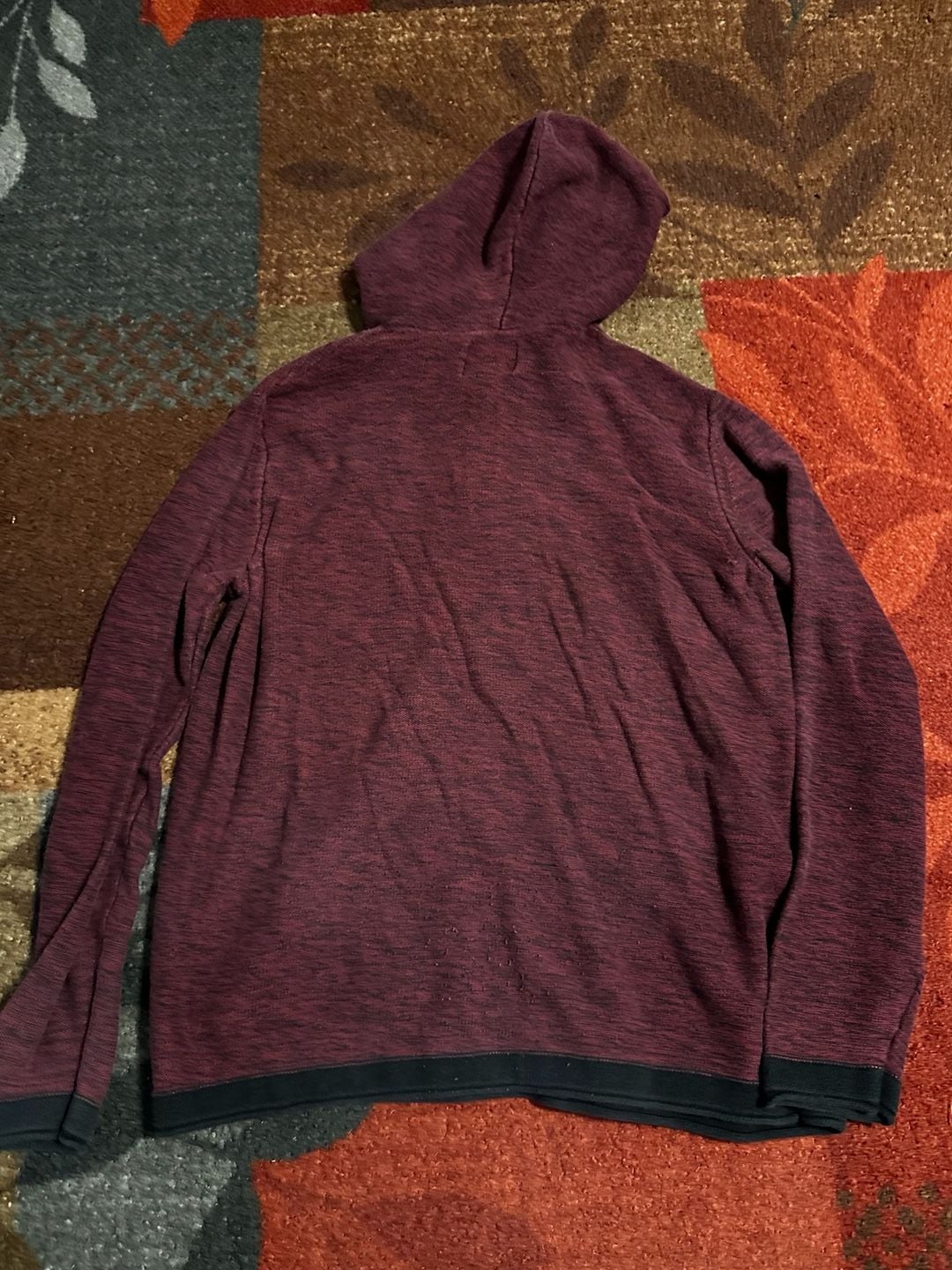 American Eagle Outfitters Hoodie Size Large Burgundy Pullover Sweater 6