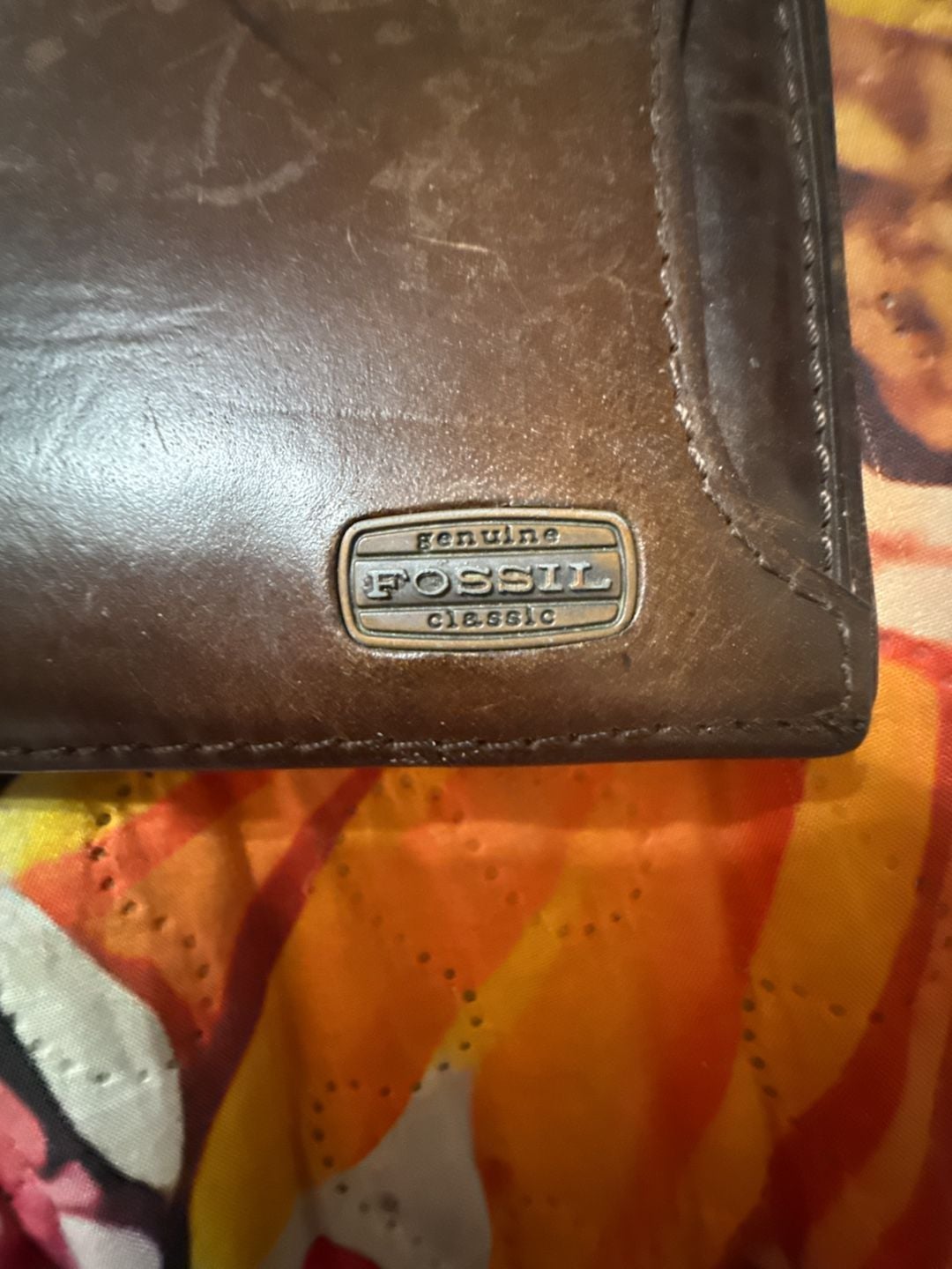 Fossil Brown Leather Bifold Wallet 3