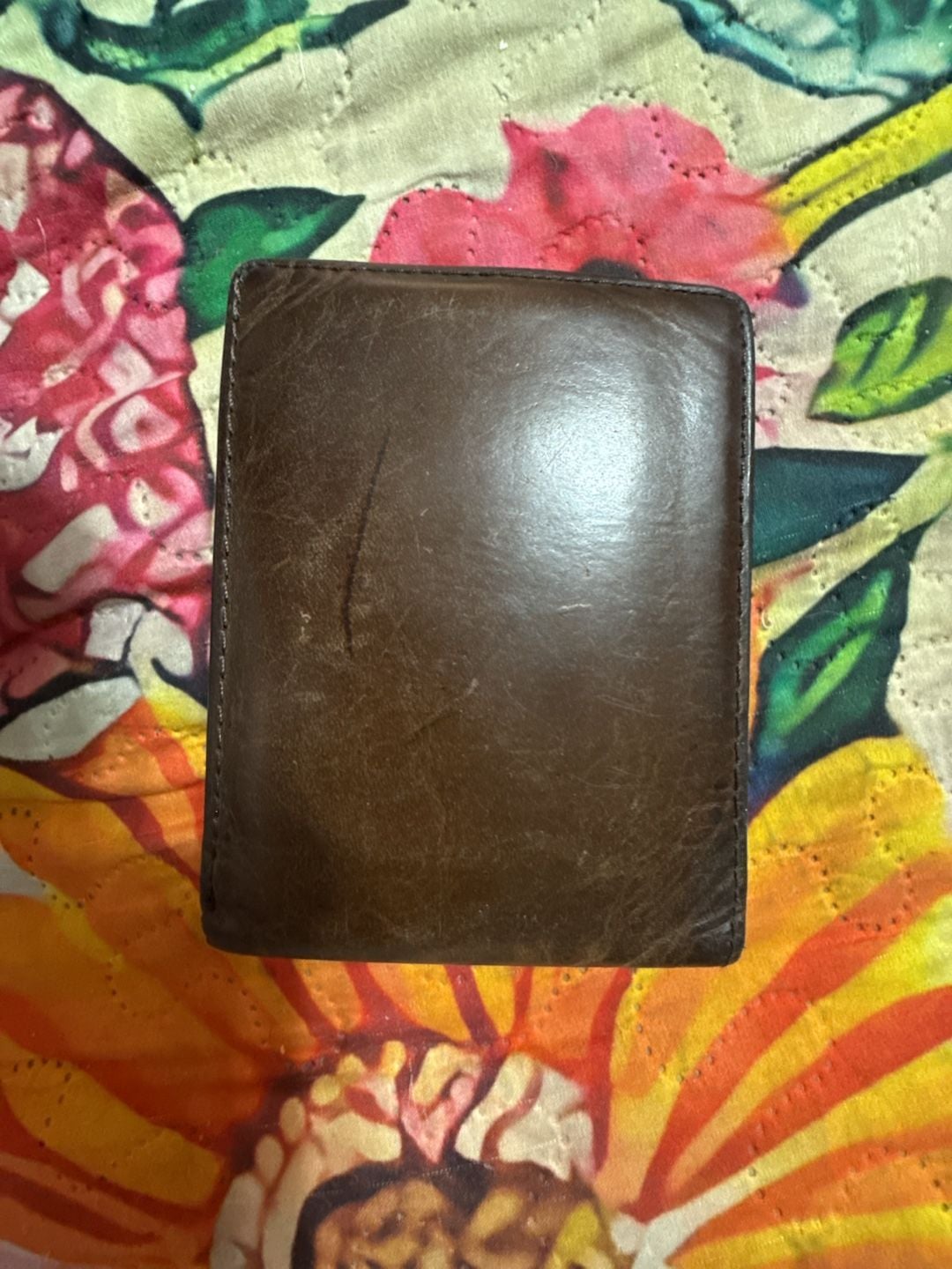 Fossil Brown Leather Bifold Wallet 4