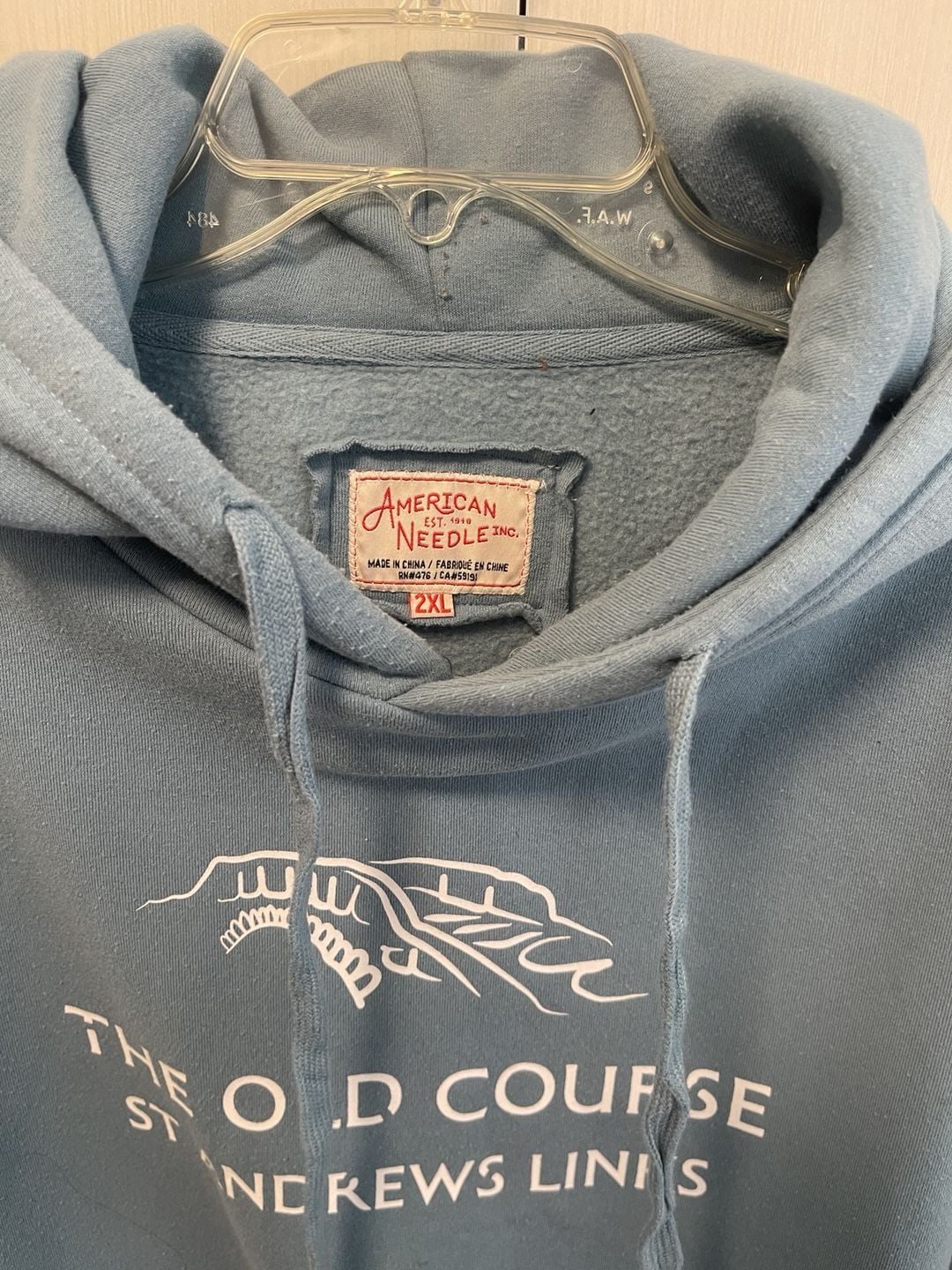 American Needle The Old Course St Andrews Links Hoodie Size 2XL Blue 3