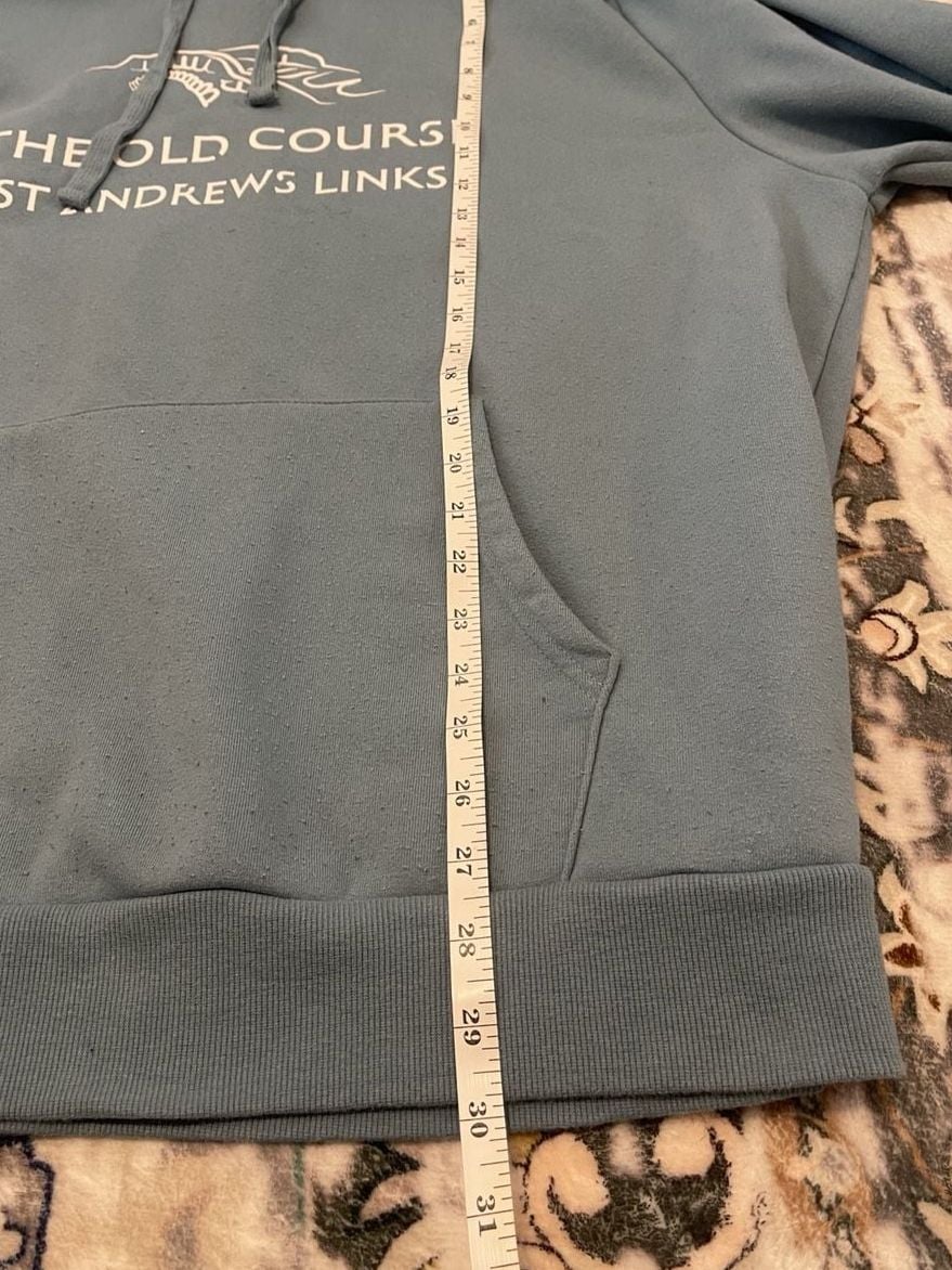 American Needle The Old Course St Andrews Links Hoodie Size 2XL Blue 6