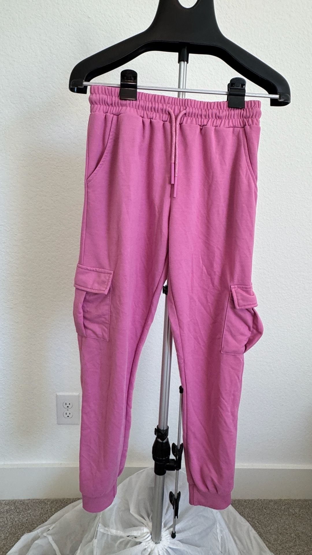 Red Marine Hoodie and Joggers Size M Pink Sweatshirt Cargo Pants Set 4