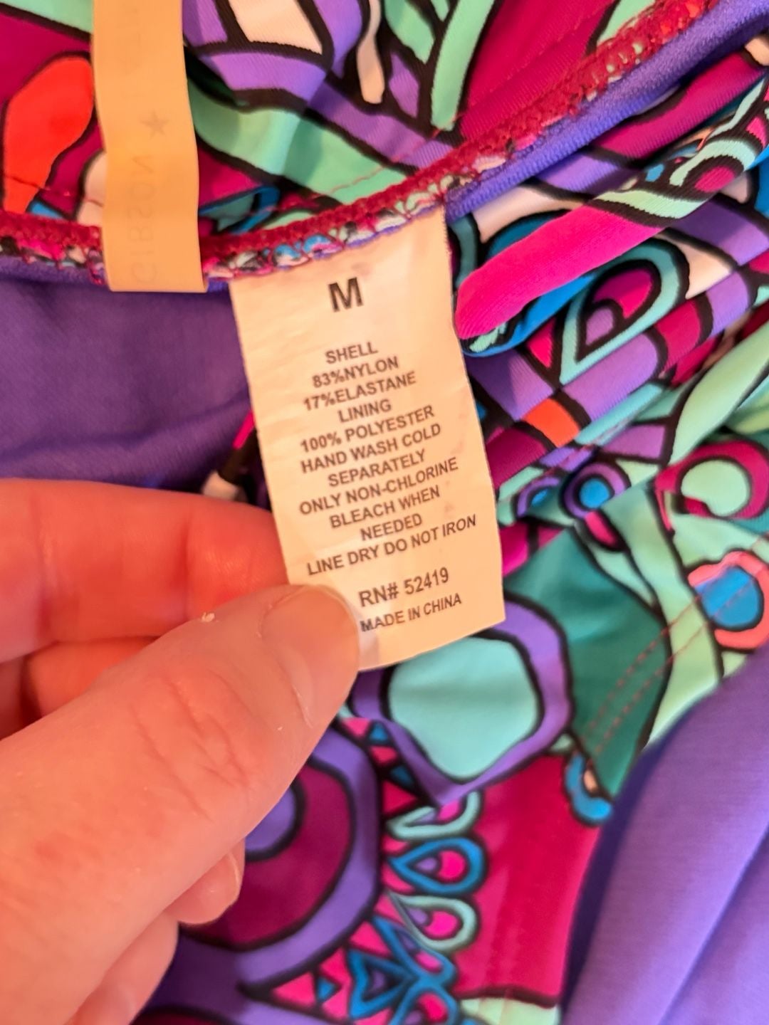 Gibson & Latimer Tankini Swimsuit Set Size M Multicolor Paisley Halter BOHO 6