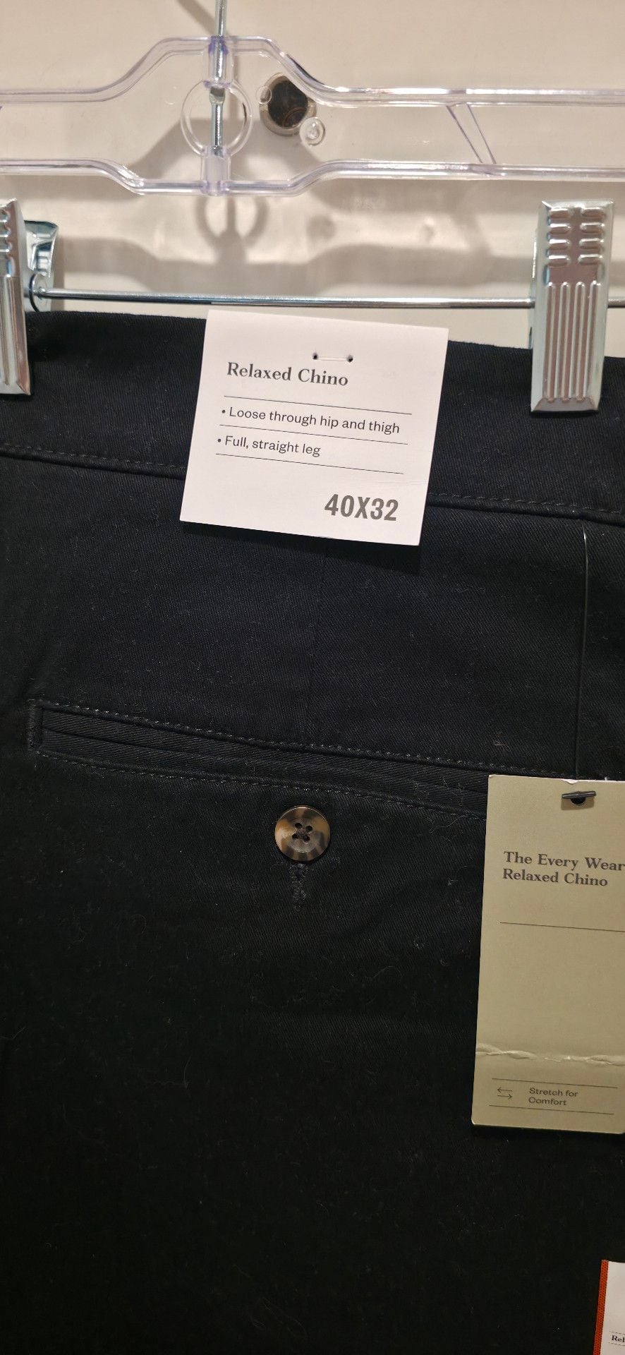 Goodfellow & Co The Every Wear Relaxed Chino Size 40X32 Black 3