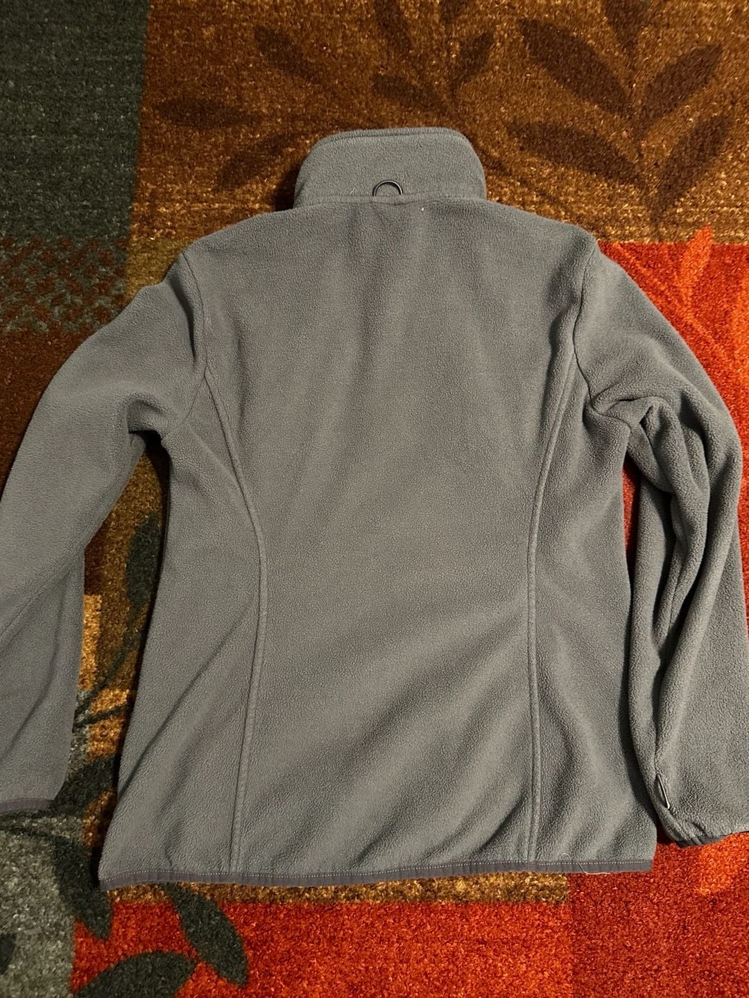 Port Authority Fleece Jacket Size M Gray Full Zip 7