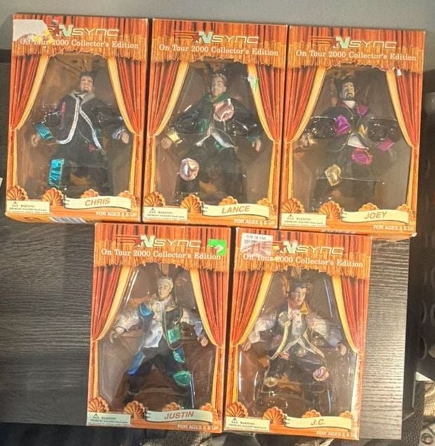 NSYNC On Tour 2000 Collector's Edition Marionette Set of 5 Dolls 1