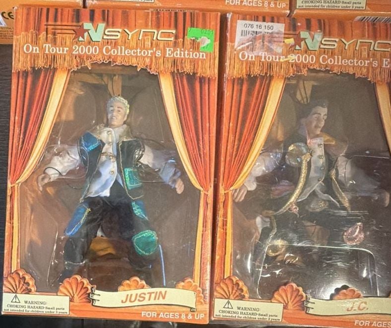NSYNC On Tour 2000 Collector's Edition Marionette Set of 5 Dolls 2