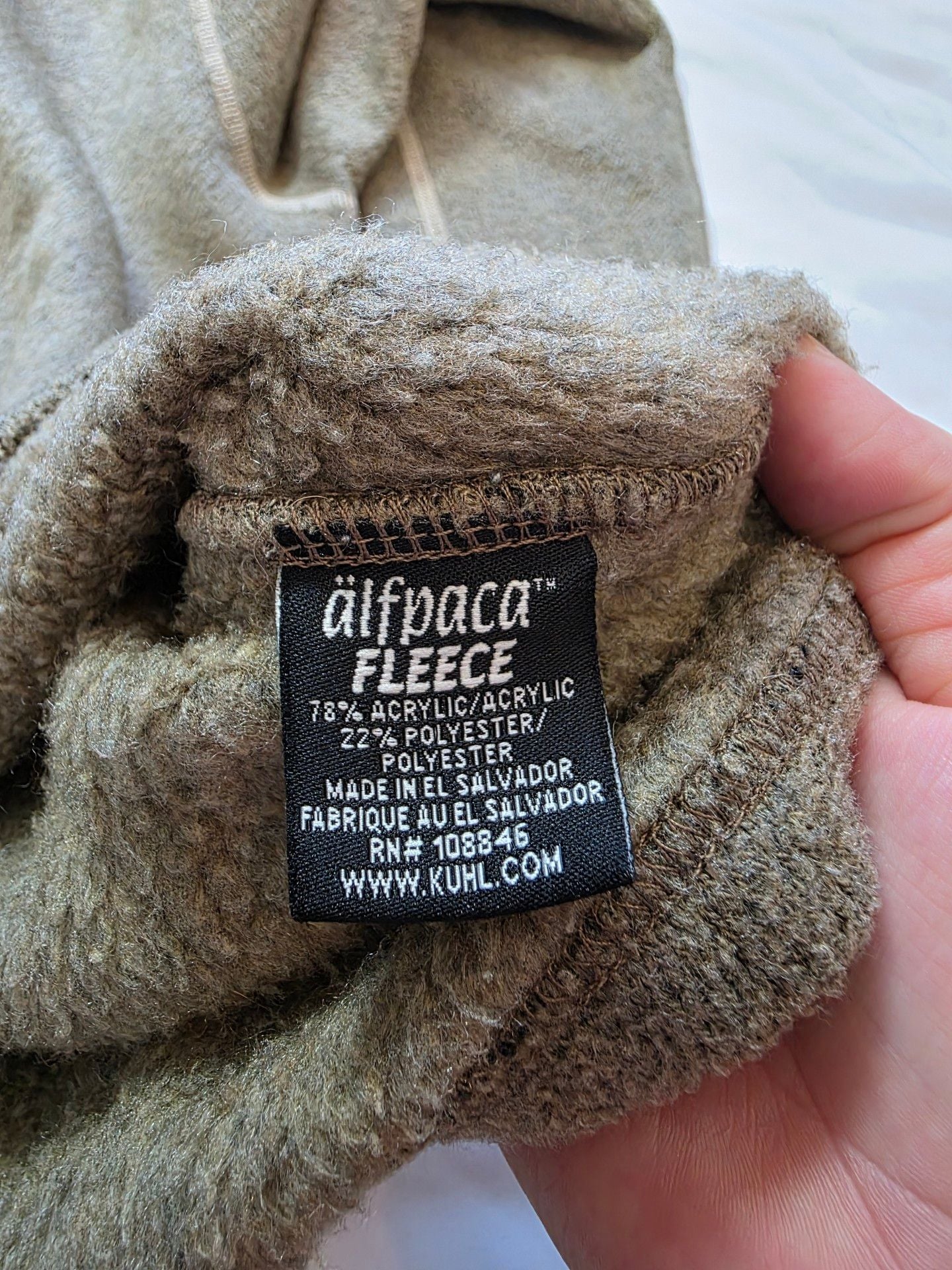 Kuhl Europa 1/4 Zip Fleece Pullover Sweater Size L Tan Brown 8