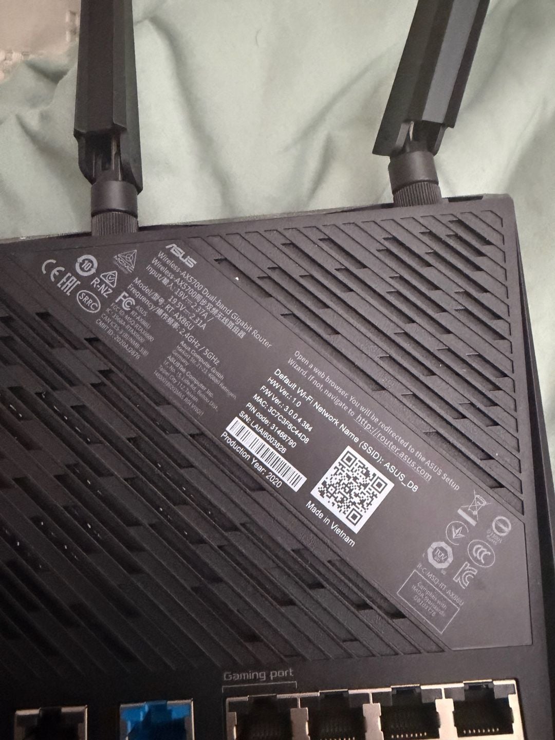 ASUS RT-AX86S AX5700 Dual-Band WiFi 6 Gaming Router 2
