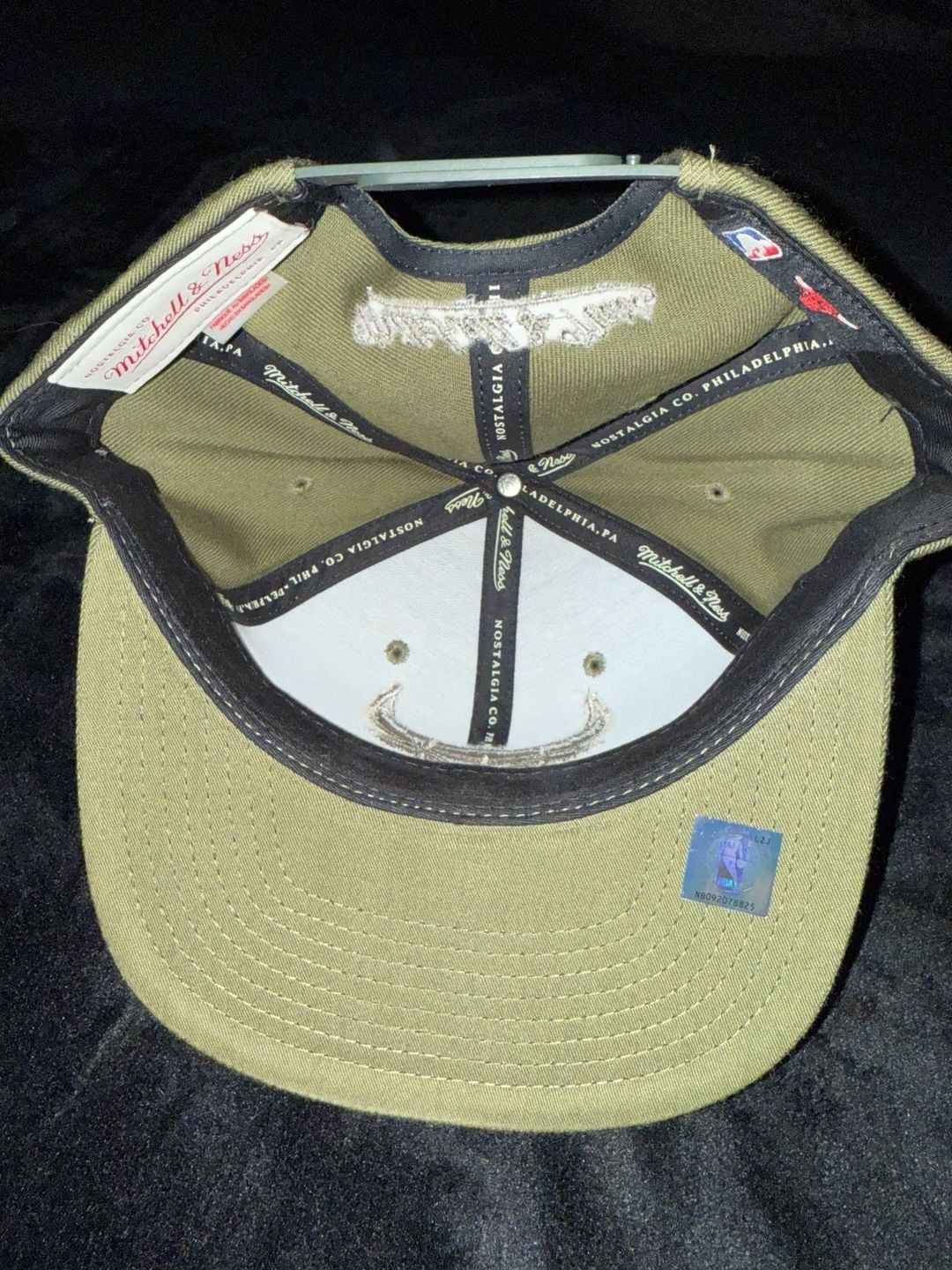 Mitchell & Ness Chicago Bulls Snapback Hat Adjustable Green 4