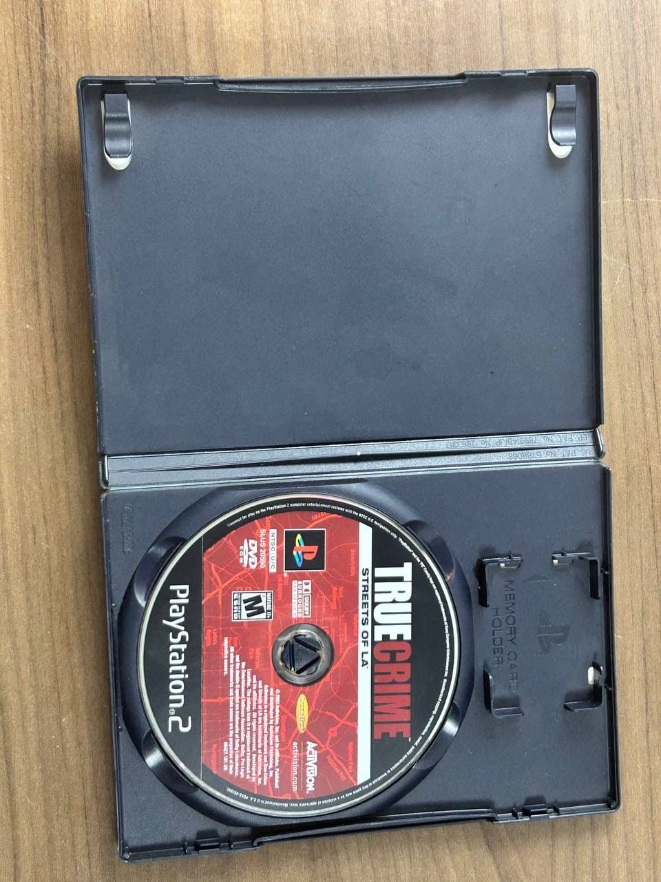 True Crime Streets of LA PS2 PlayStation 2 Game Disc Case 2003 Activision 2