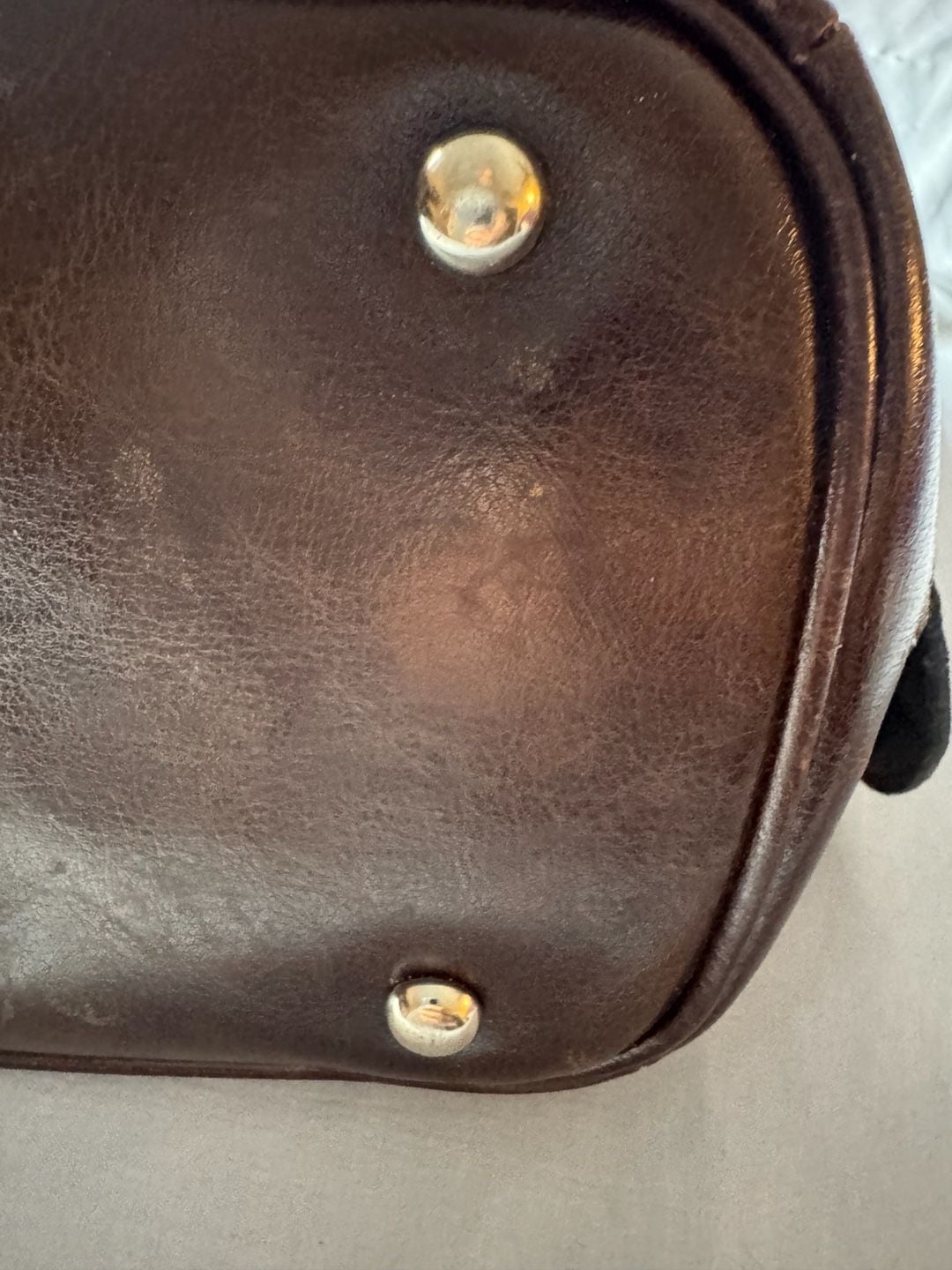 Gucci Leather Shoulder Bag Brown 3