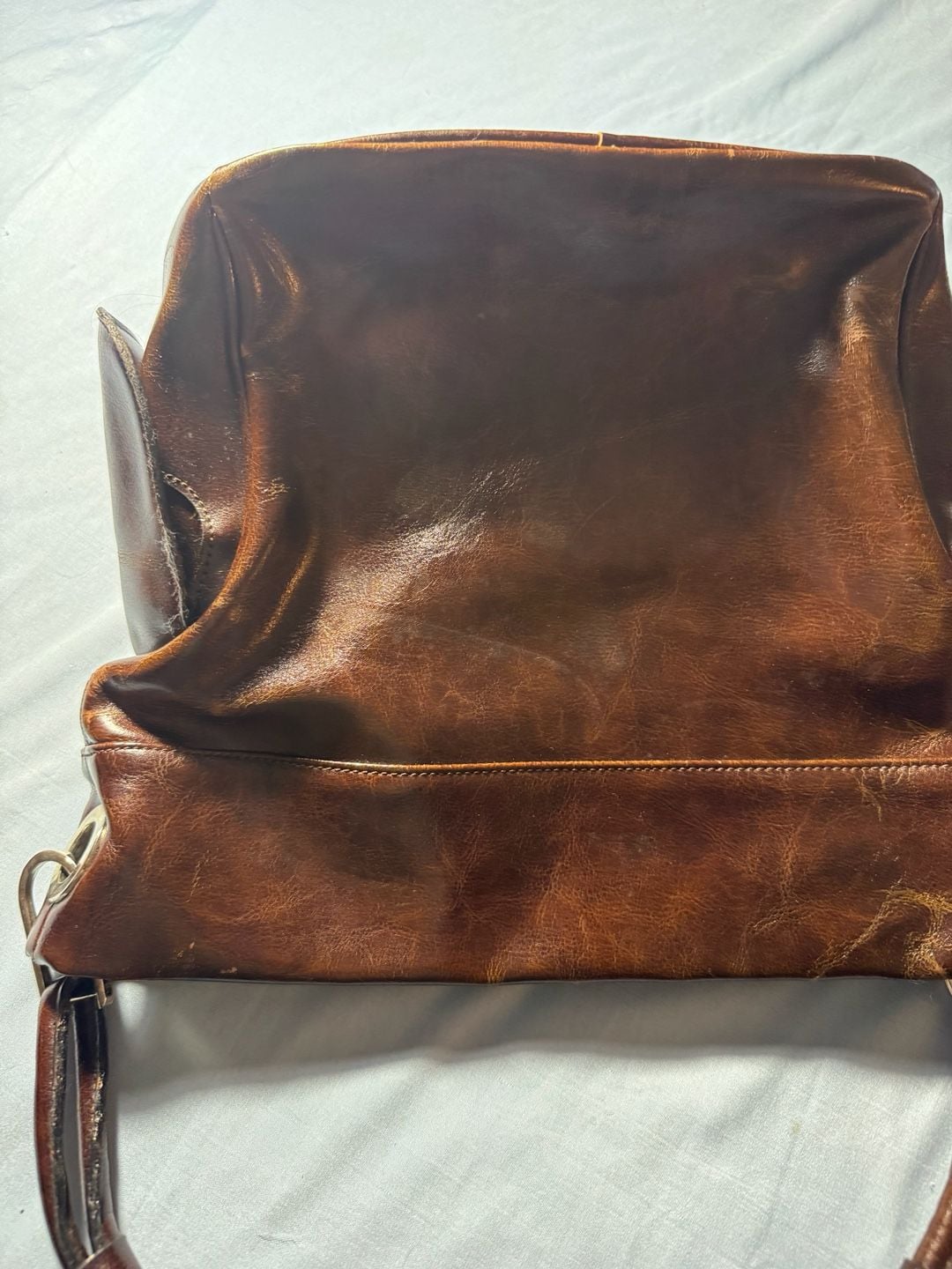 Gucci Leather Shoulder Bag Brown 9