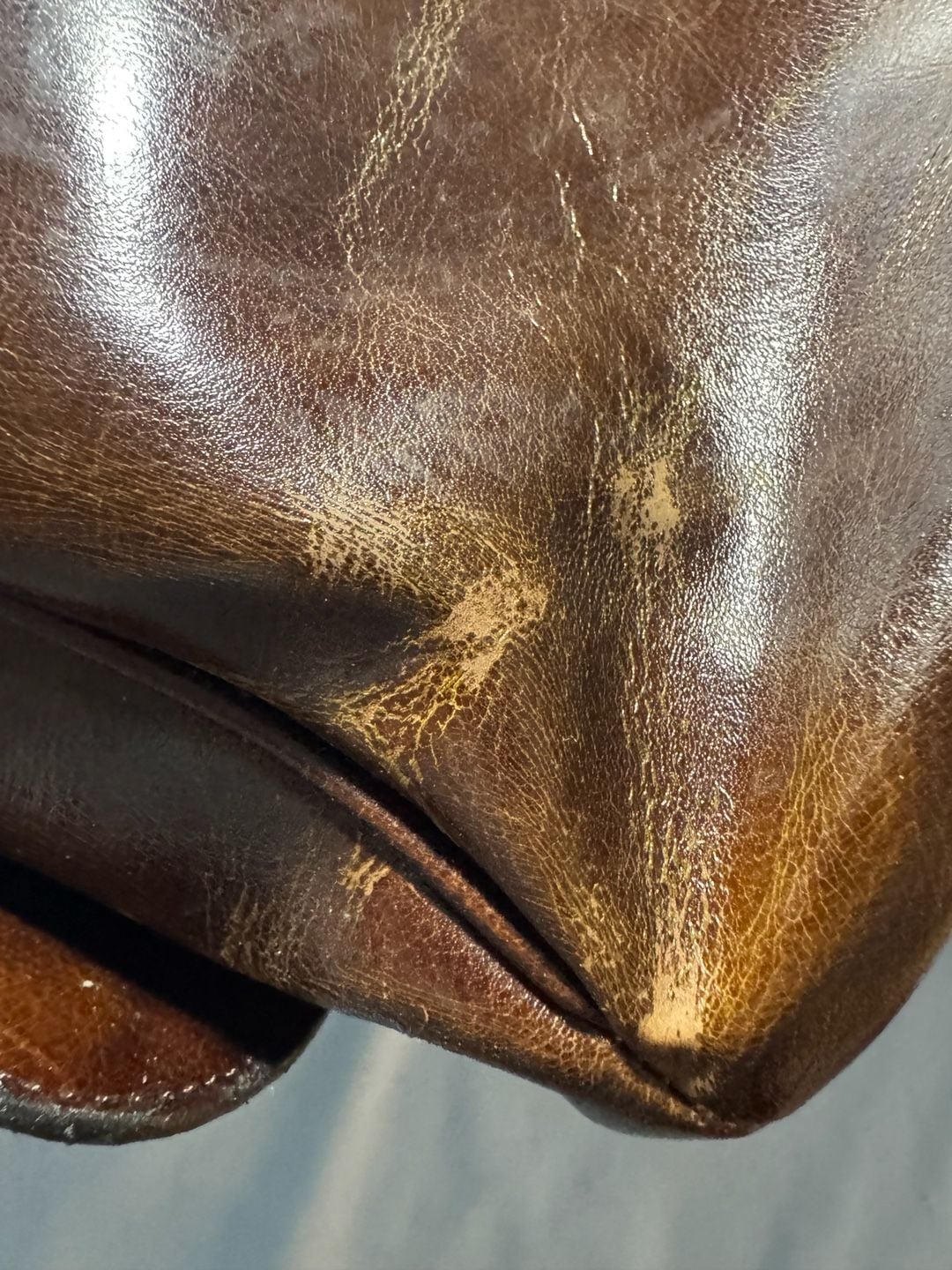 Gucci Leather Shoulder Bag Brown 15