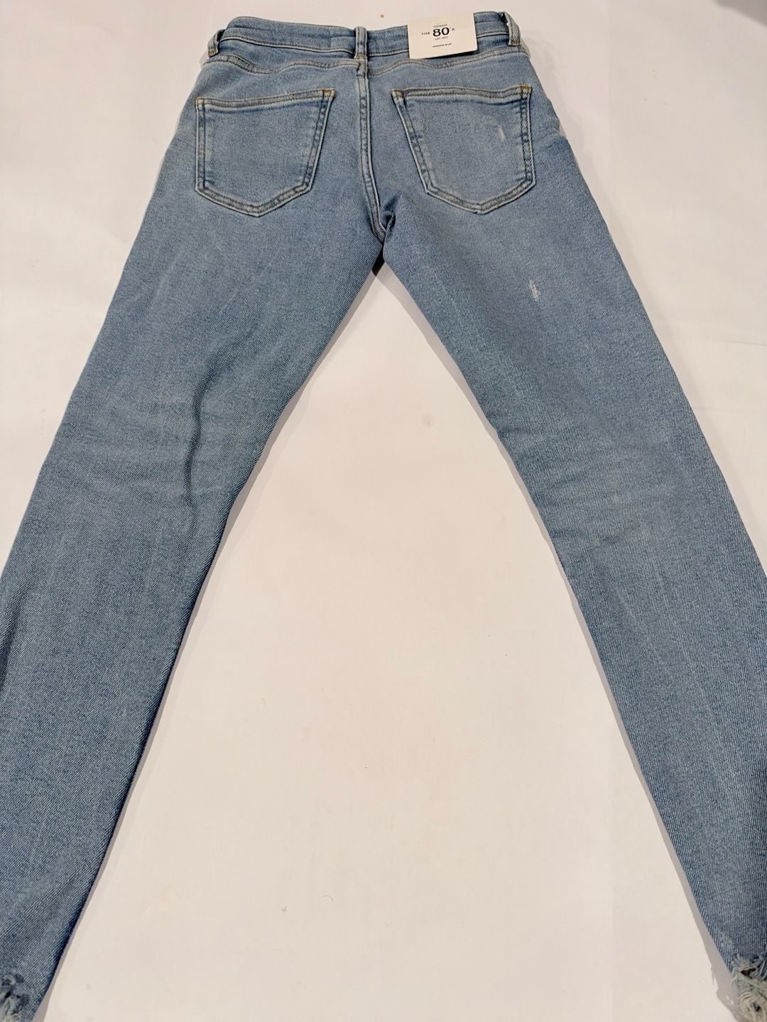 Zara The 80'S Skinny Size 2 Horizon Blue Jeans 9