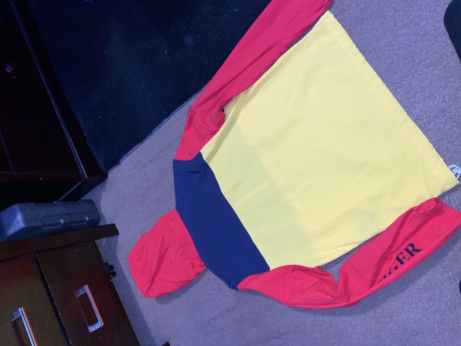 Tommy Hilfiger 1/2 Zip Hooded Windbreaker Jacket Size S Multicolor 8