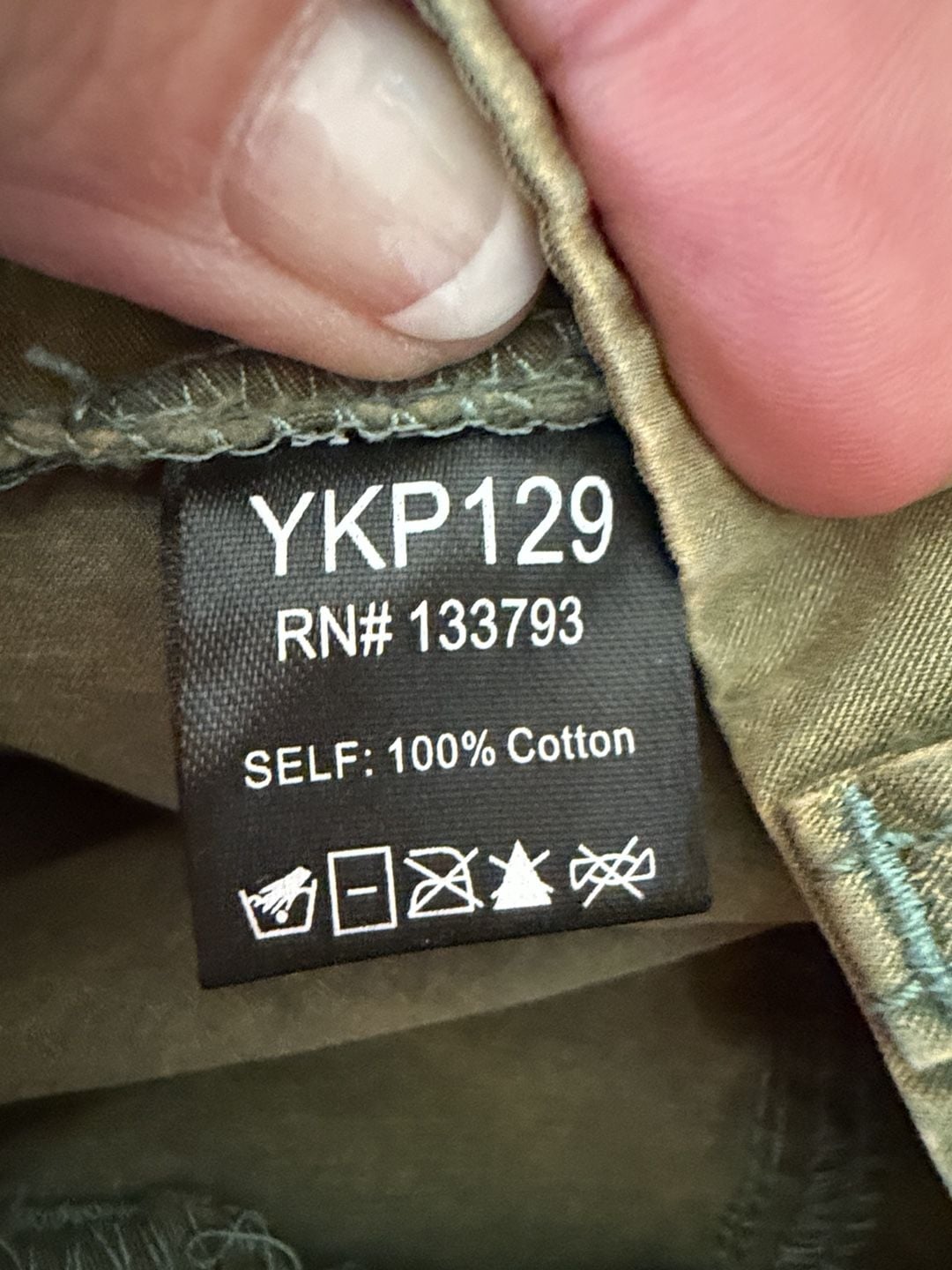 895 Pol Utility Cargo Mini Skirt Size L Green Cotton 7