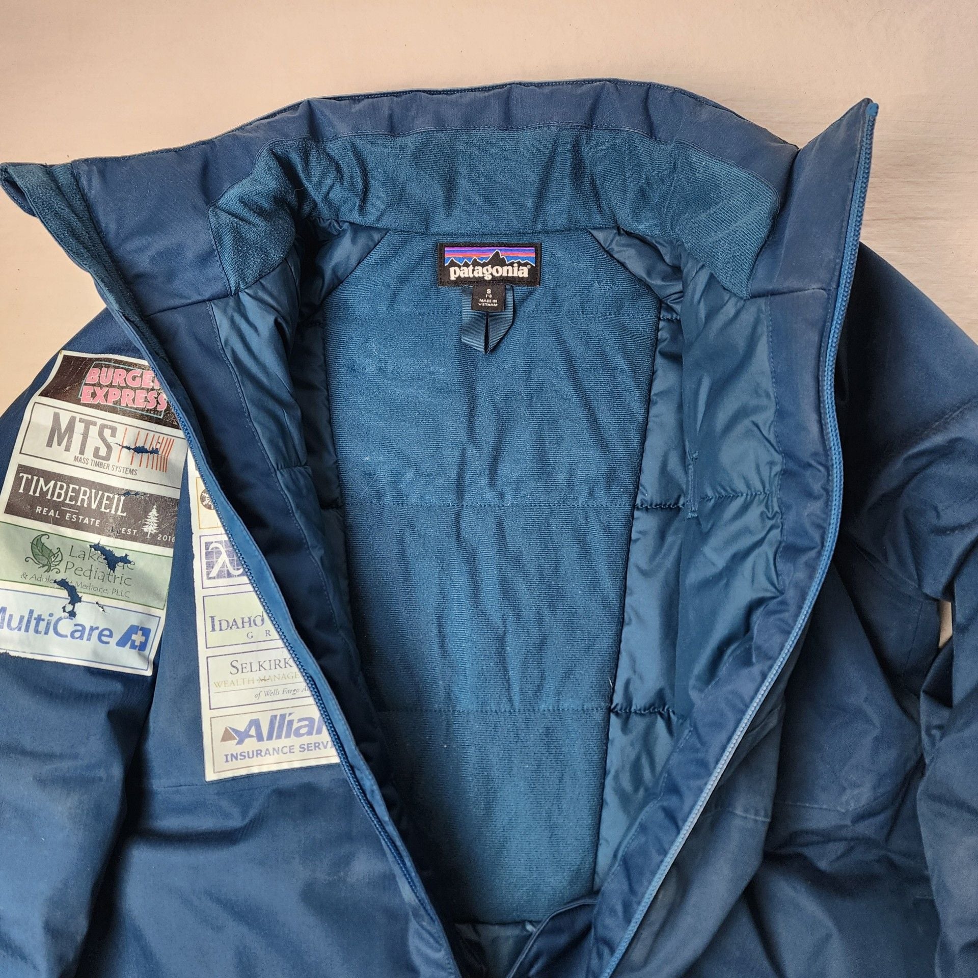 Youth Patagonia Snowshot Ski Jacket (Size 7-8 / Small) - SARS 2022 Alpine Team 7