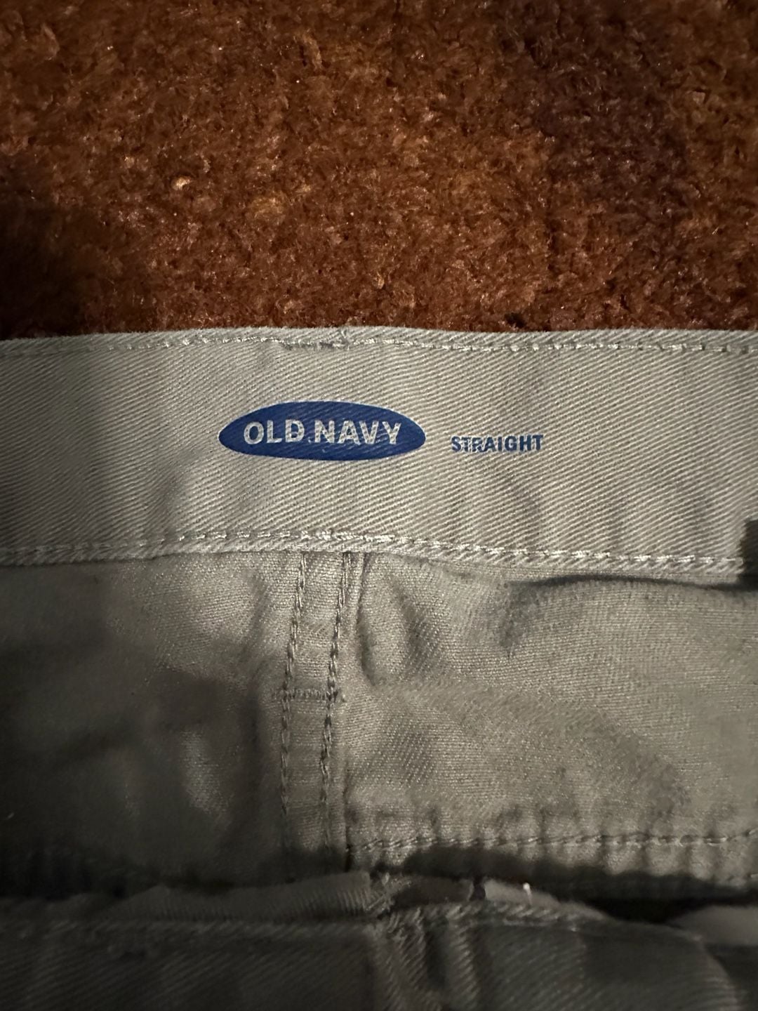 Old Navy Straight Pants 34x30 Gray Cotton 4