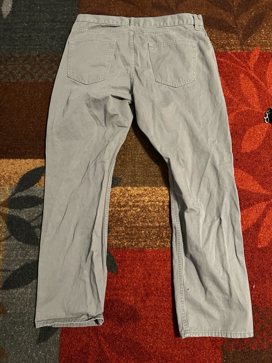 Old Navy Straight Pants 34x30 Gray Cotton 6