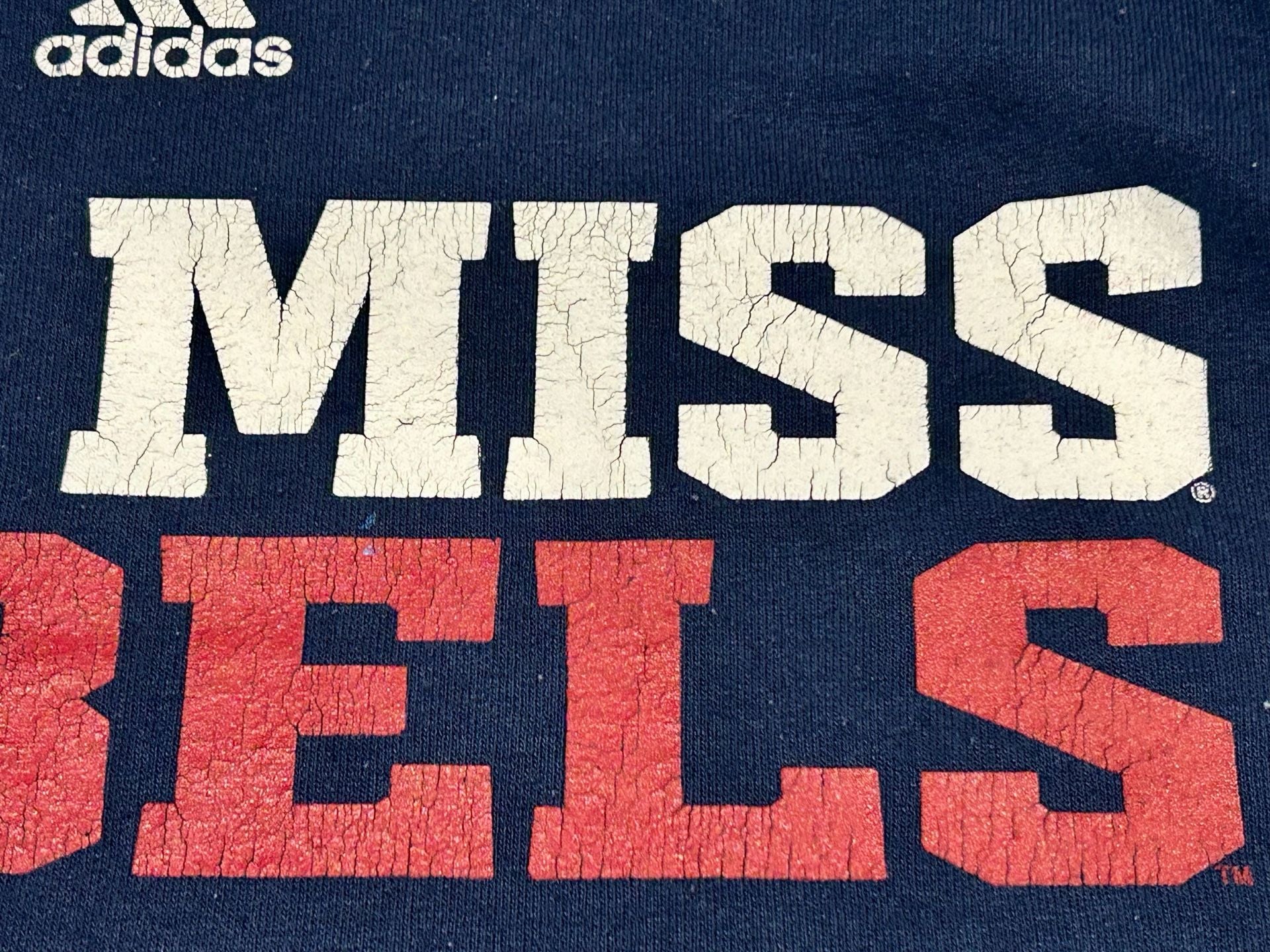 Adidas Ole Miss Rebels Pullover Hoodie Navy Blue 8