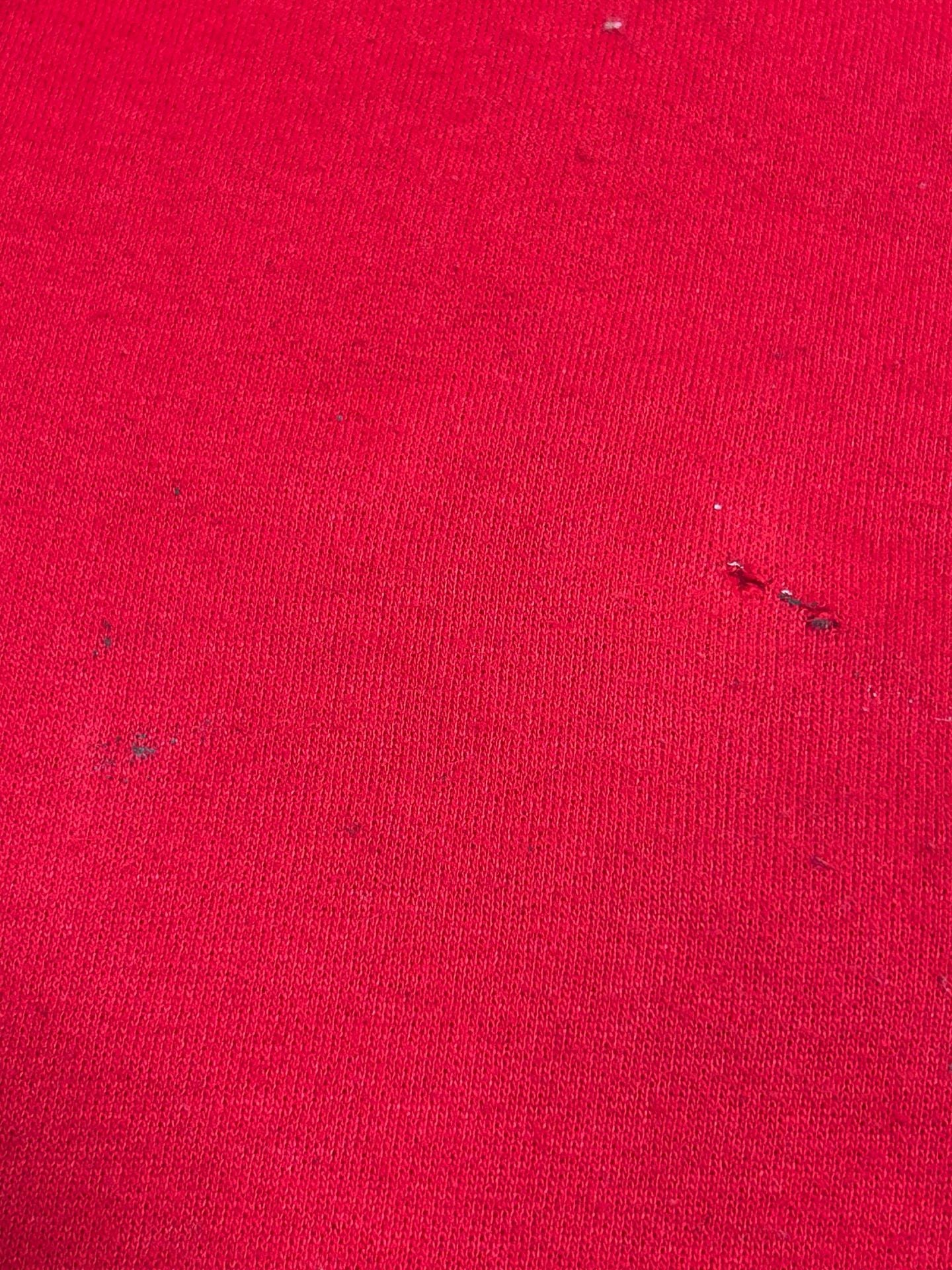 Hanes HerWay Quilted Applique Sweatshirt Size XL Red 7
