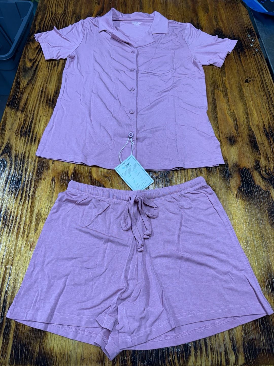 Pajamagram Pajama Set Size Xs Pink Tencel Modal Short Sleeve 1