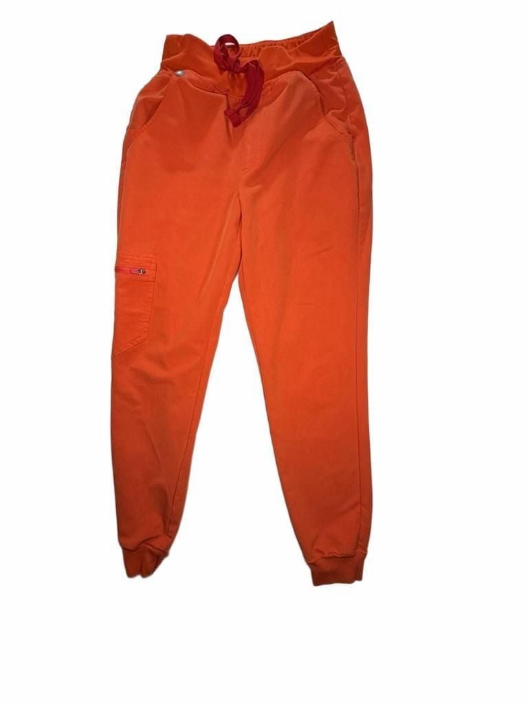 FIGS Technical Collection Scrub Pants XXS Orange Medical Nurse Jogger Athletic 3