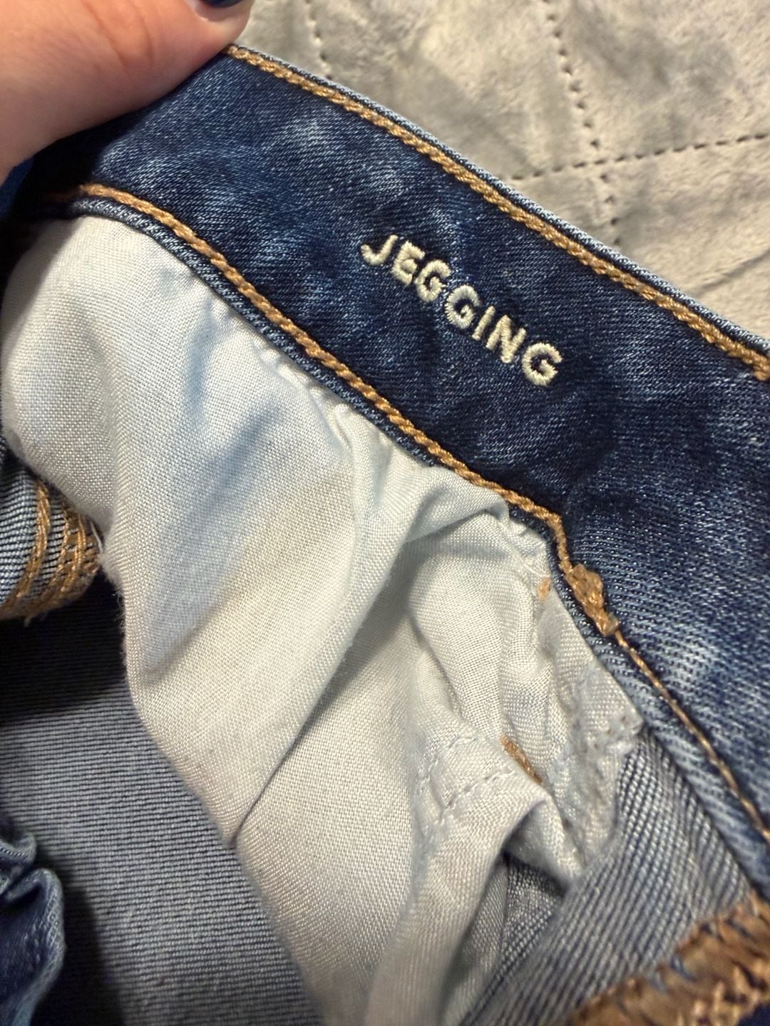 American Eagle Jegging Size 4 Short Blue Next Level Stretch Jeans 7