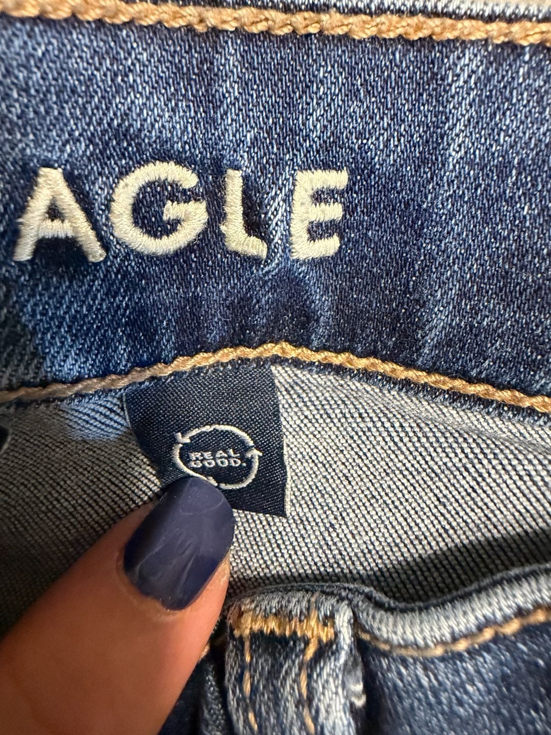 American Eagle Jegging Size 4 Short Blue Next Level Stretch Jeans 8