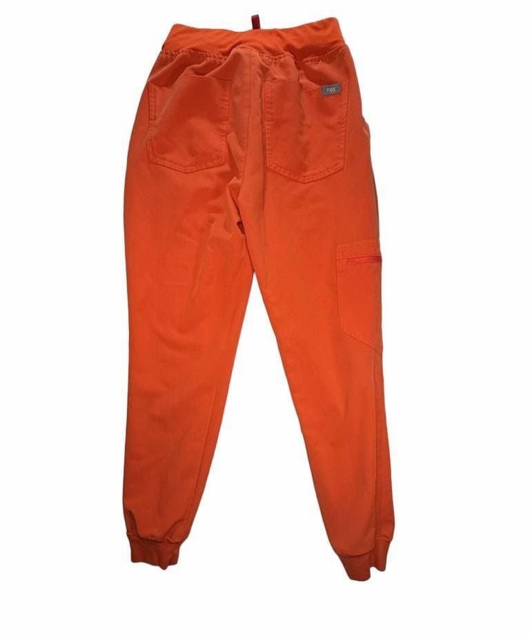 FIGS Technical Collection Scrub Pants XXS Orange Medical Nurse Jogger Athletic 4