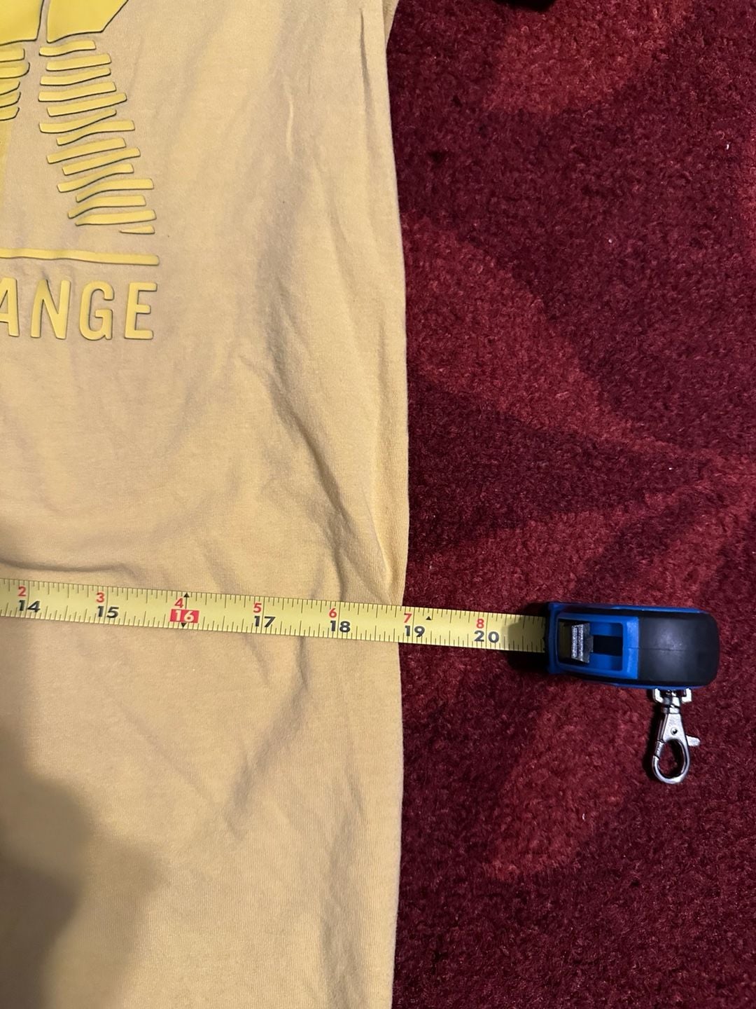 Armani Exchange Graphic V-Neck T-Shirt Size M Yellow Slim 4