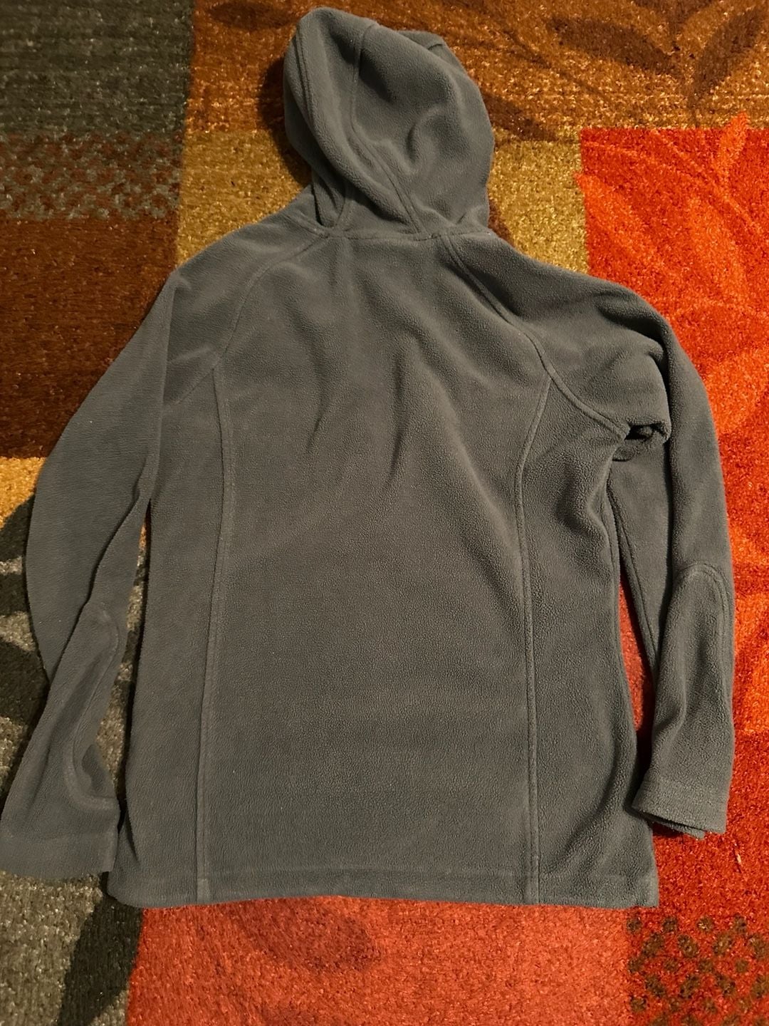 New Balance Fleece Zip Hoodie Size S Gray Blue Full Zip Jacket 7
