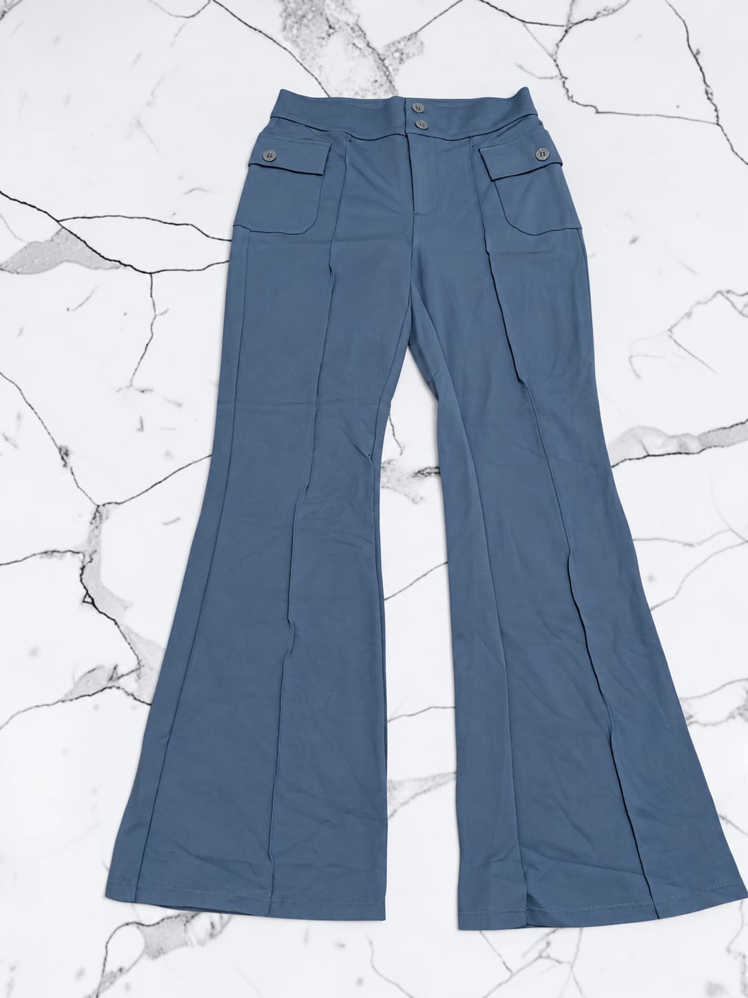NWOT Halara High Waisted Side Flap Pocket Flare Casual Cargo Pants 2