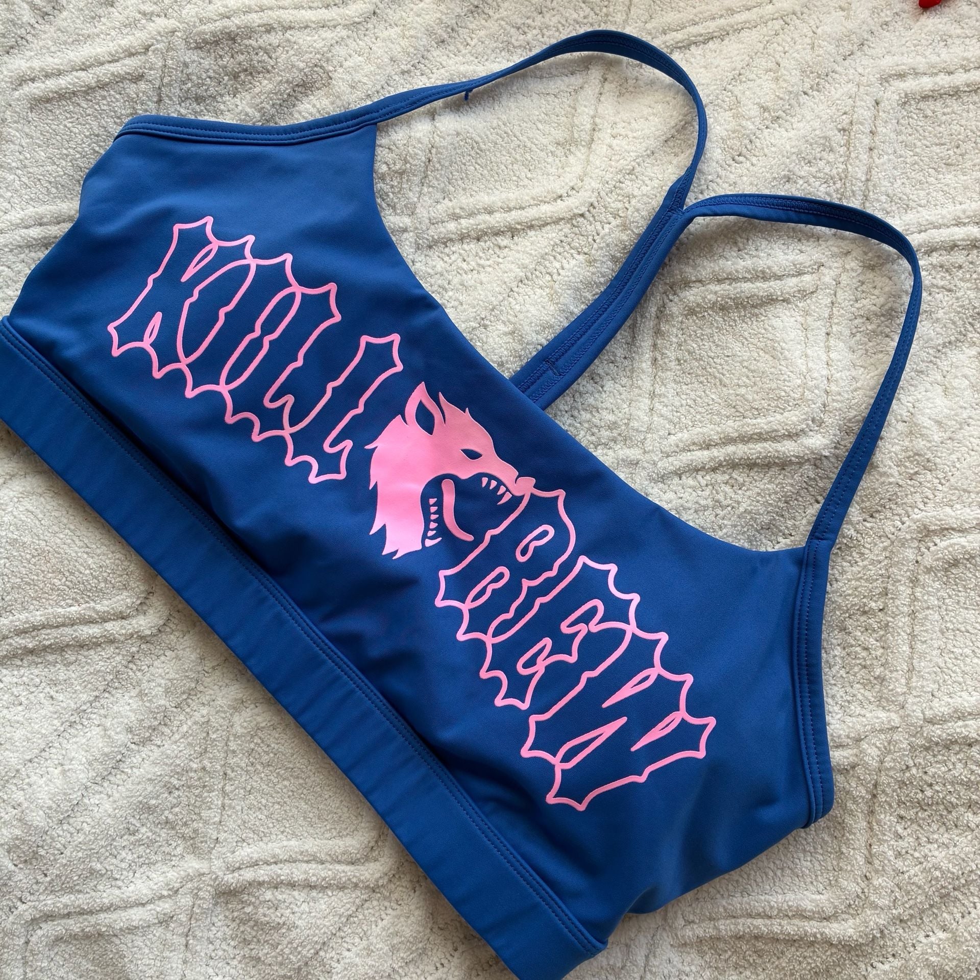 Kill Crew Porrada Series Vol 1 Sports Bra Size M Blue Pink 3