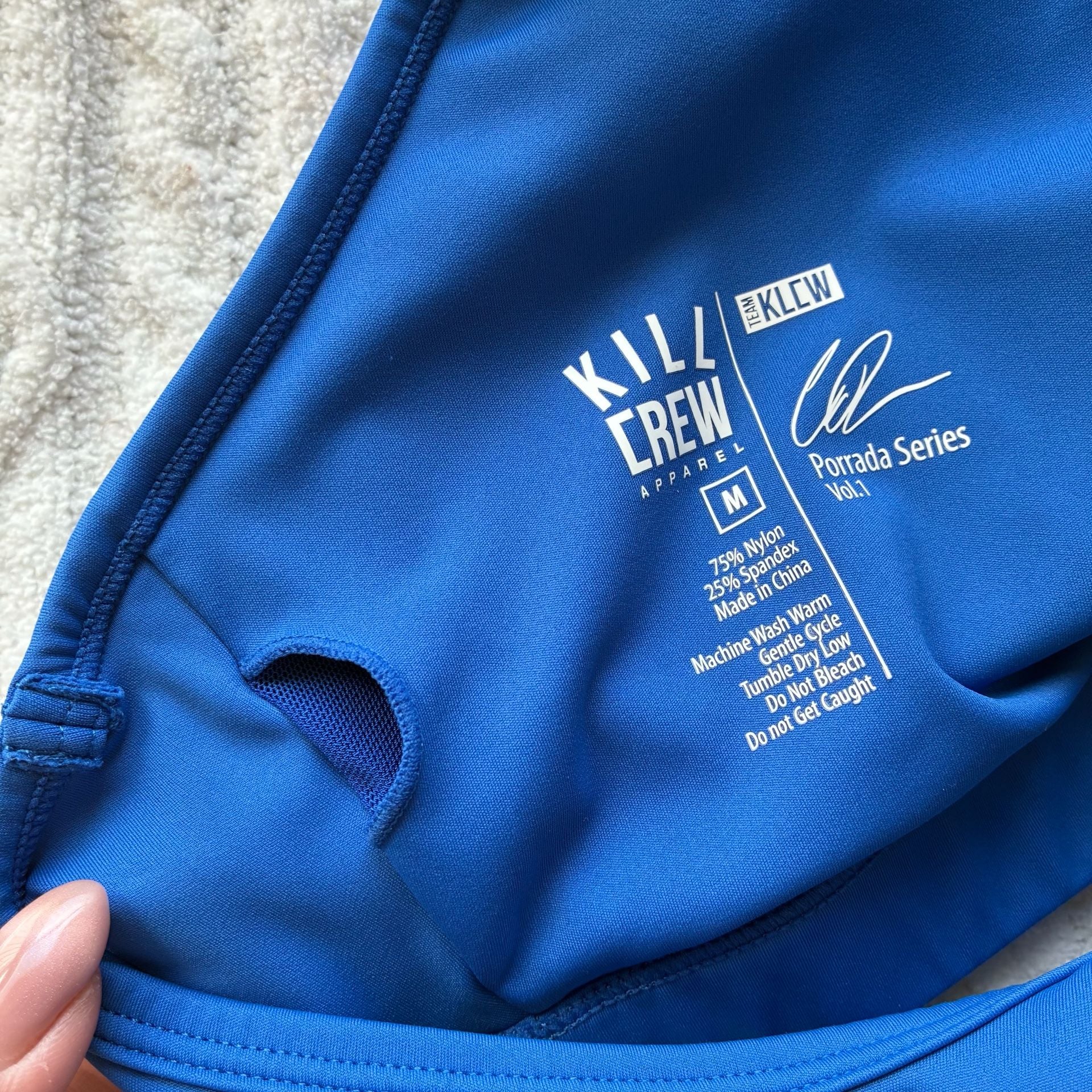 Kill Crew Porrada Series Vol 1 Sports Bra Size M Blue Pink 6