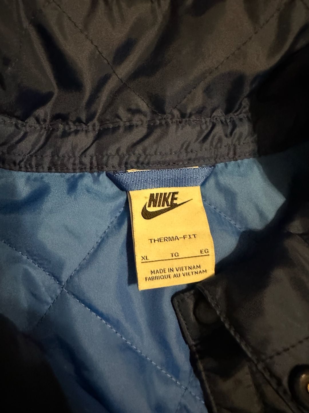 Nike Therma-Fit Quilted Jacket Size XL Blue 3