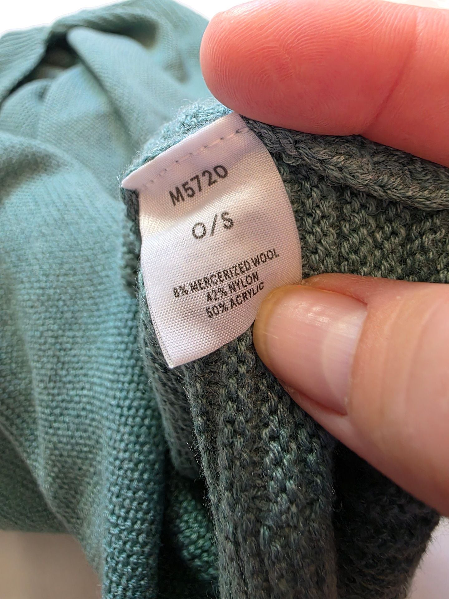 Kerisma M5720 Sweater One Size Ocean Teal Roll Neck Knit NWT 8
