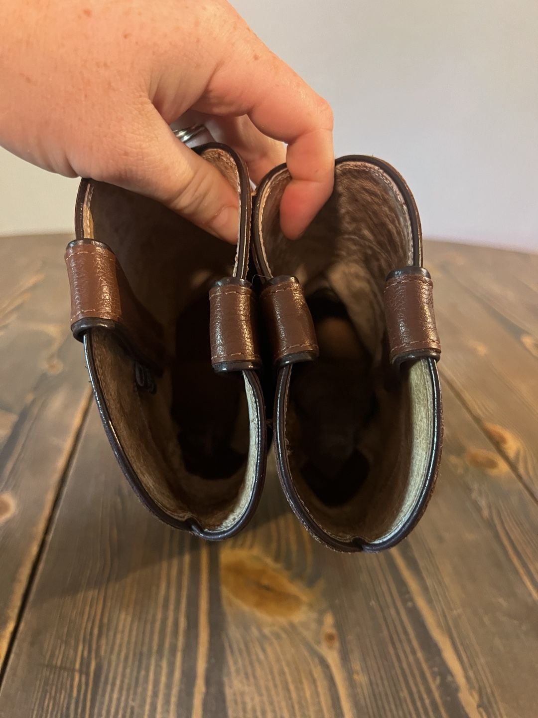 Justin Western Boots Brown Leather Cowboy 6 1/2 7