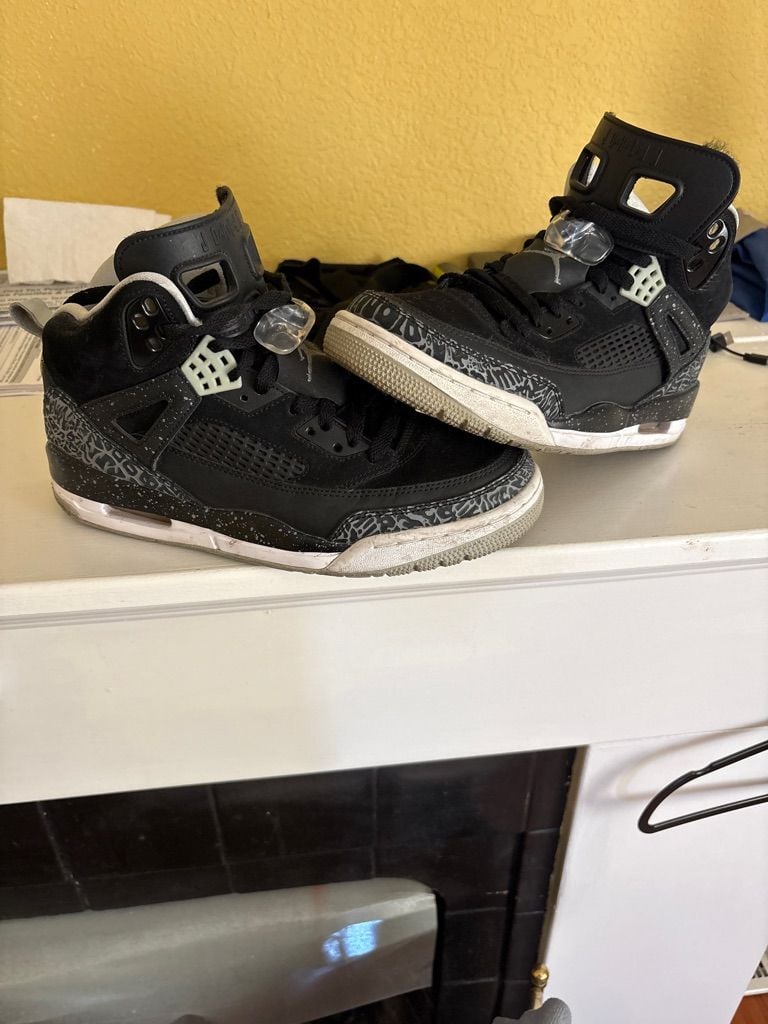 Jordan Spizike Black Cement Sneakers 2