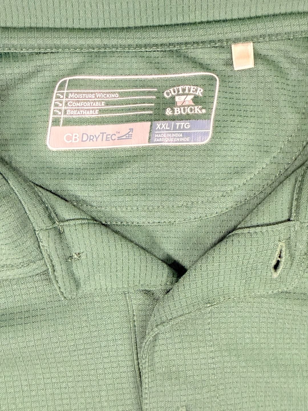 Men’s Cutter & Buck Hawaii Rainbow Warriors Polo Size XXL Green CB DryTec Shirt 3