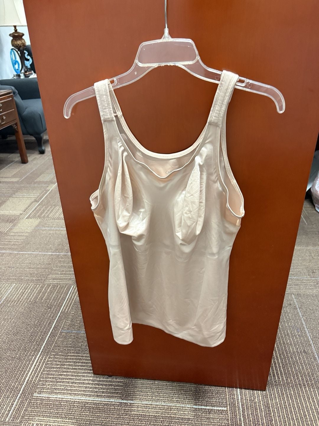Catherines Intimates Cami Shapewear Size 46 Beige Nylon Spandex 2