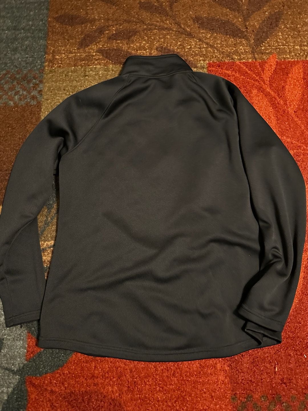 Avia Quilted 1/4 Zip Pullover Jacket Size L (12-14) Black 7