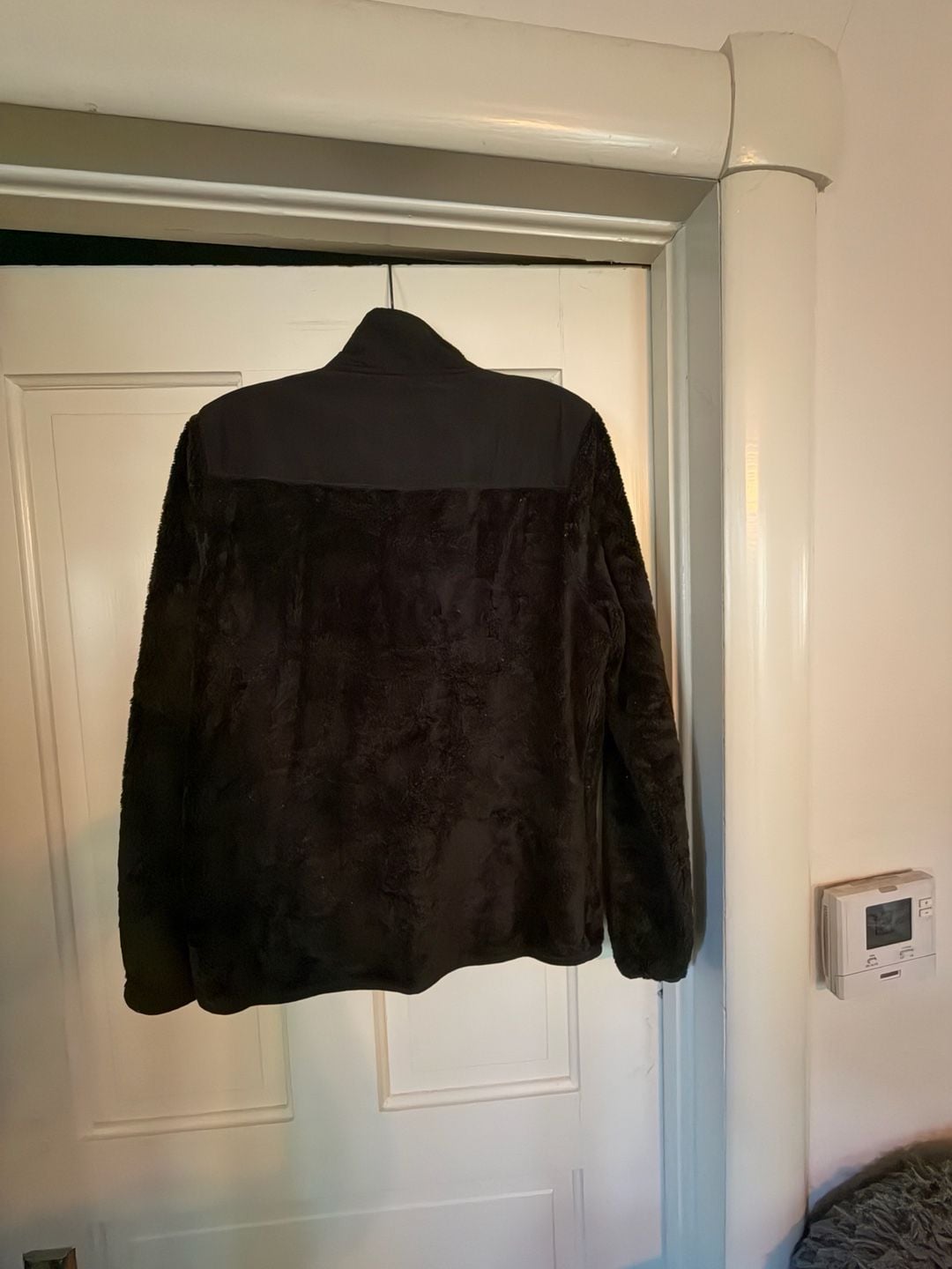 Emily B Teddy Bear Jacket Size L Black Fleece Full Zip 7