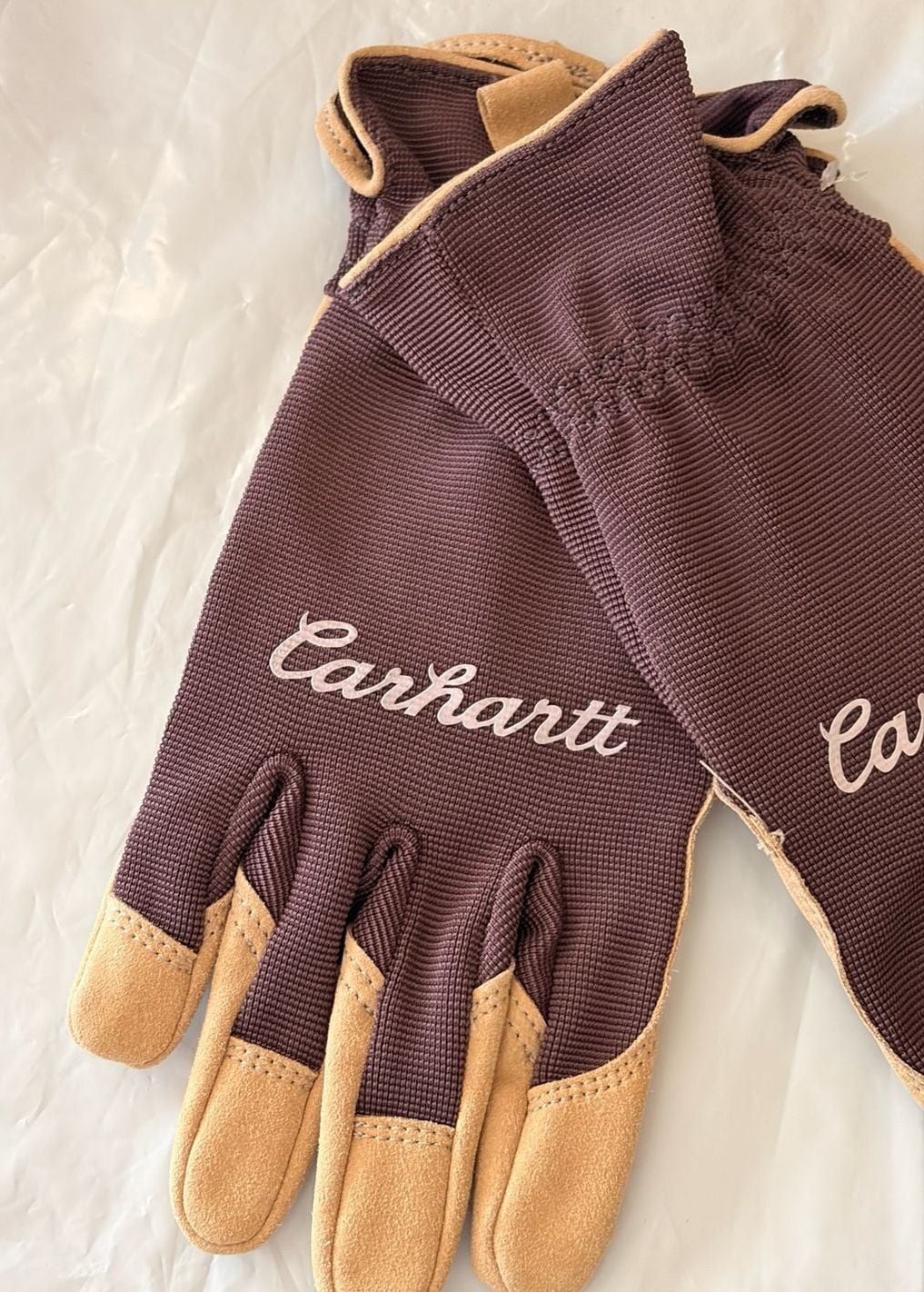 Plum Carhartt Suede Gropcore High Dexterity Gloves 2