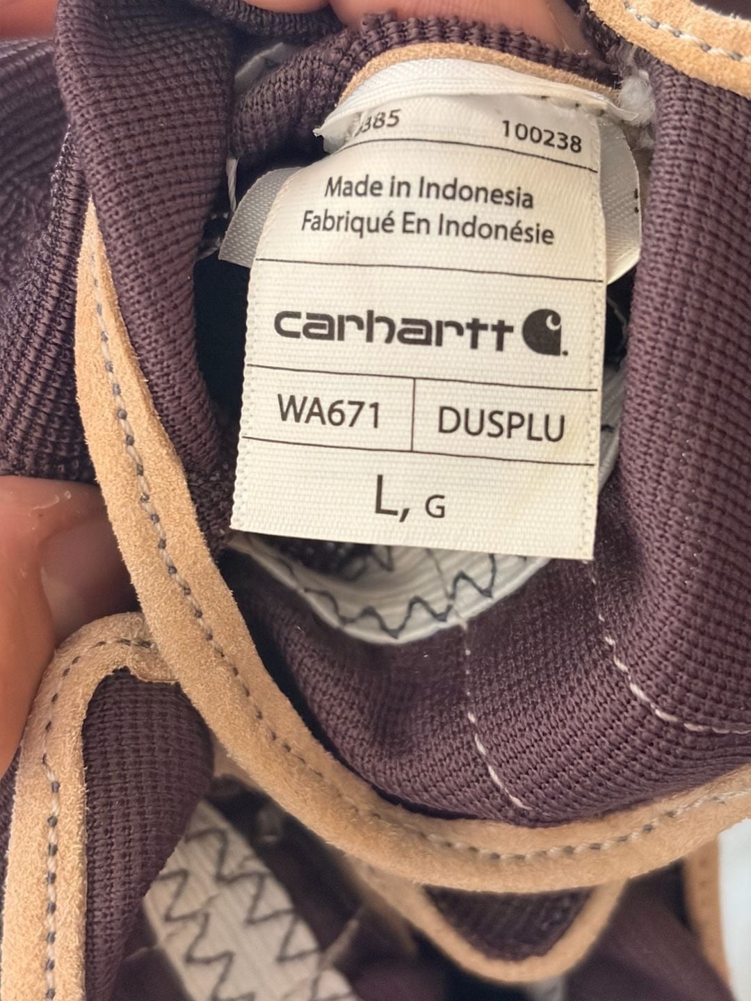 Plum Carhartt Suede Gropcore High Dexterity Gloves 6