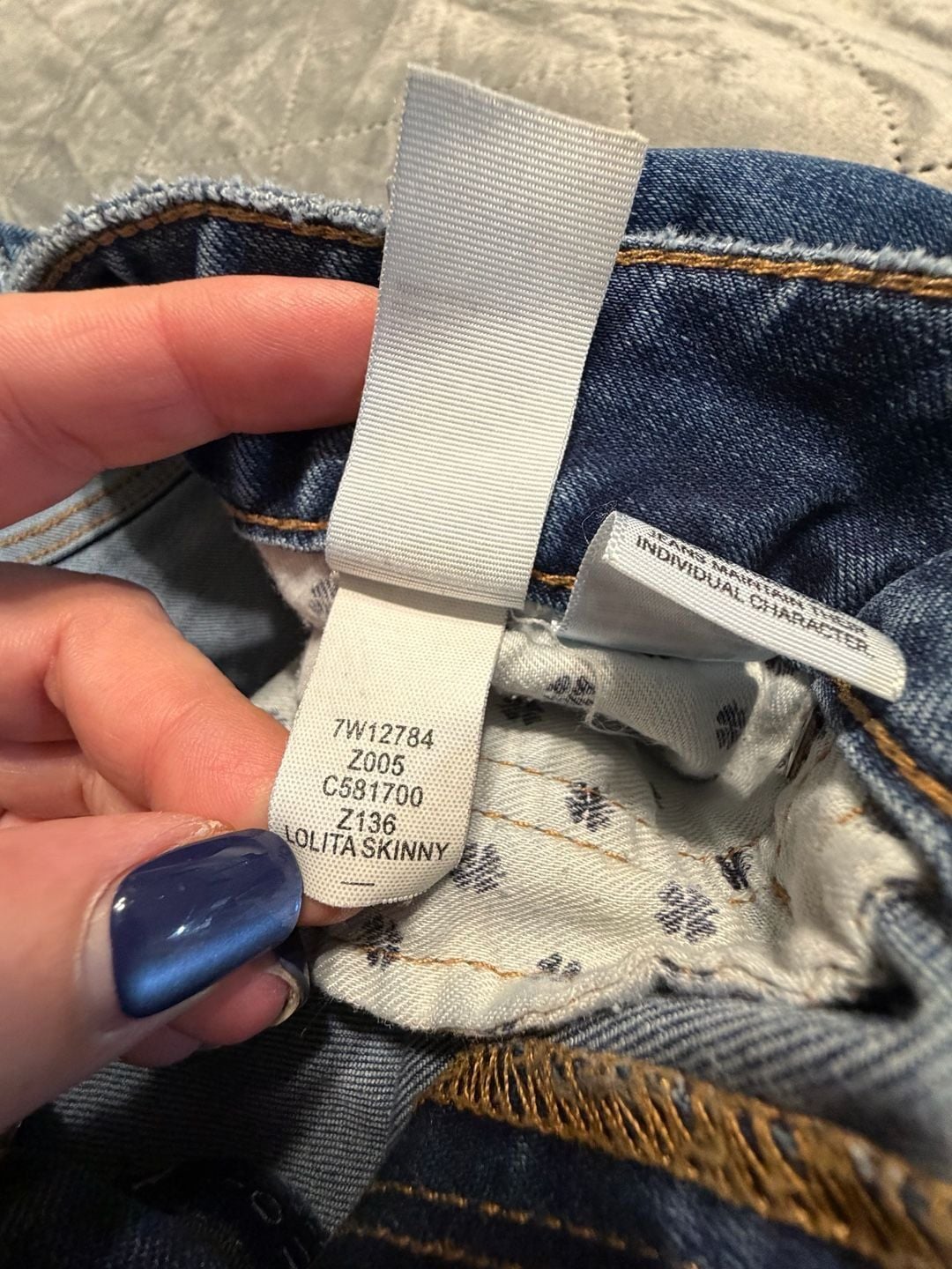 Lucky Brand Lolita Skinny Jeans Blue Denim size 8 /29 7